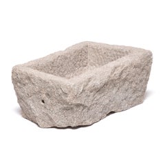 19th Century Chinese Limestone Chicken Trough