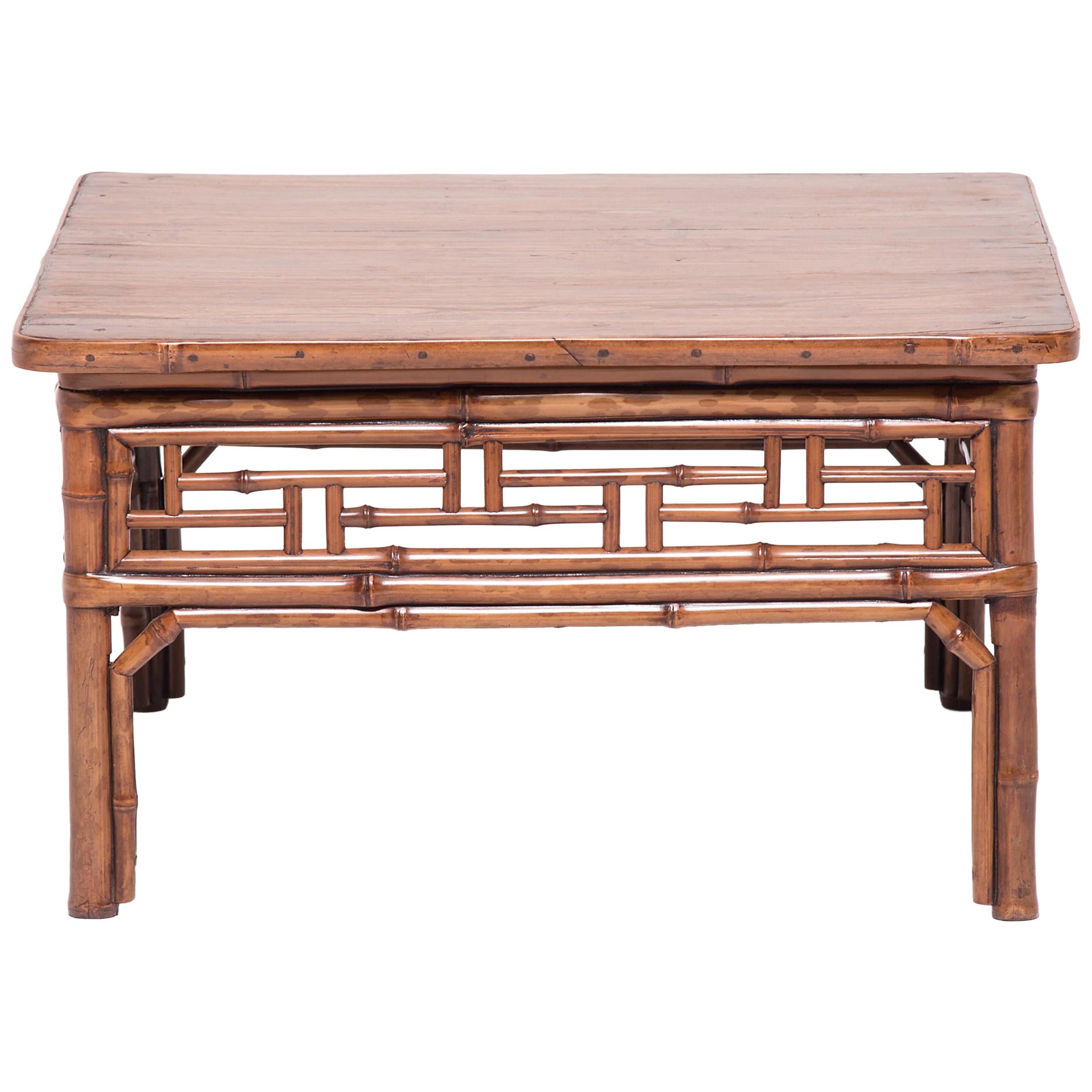 19th Century Chinese Low Bamboo Table