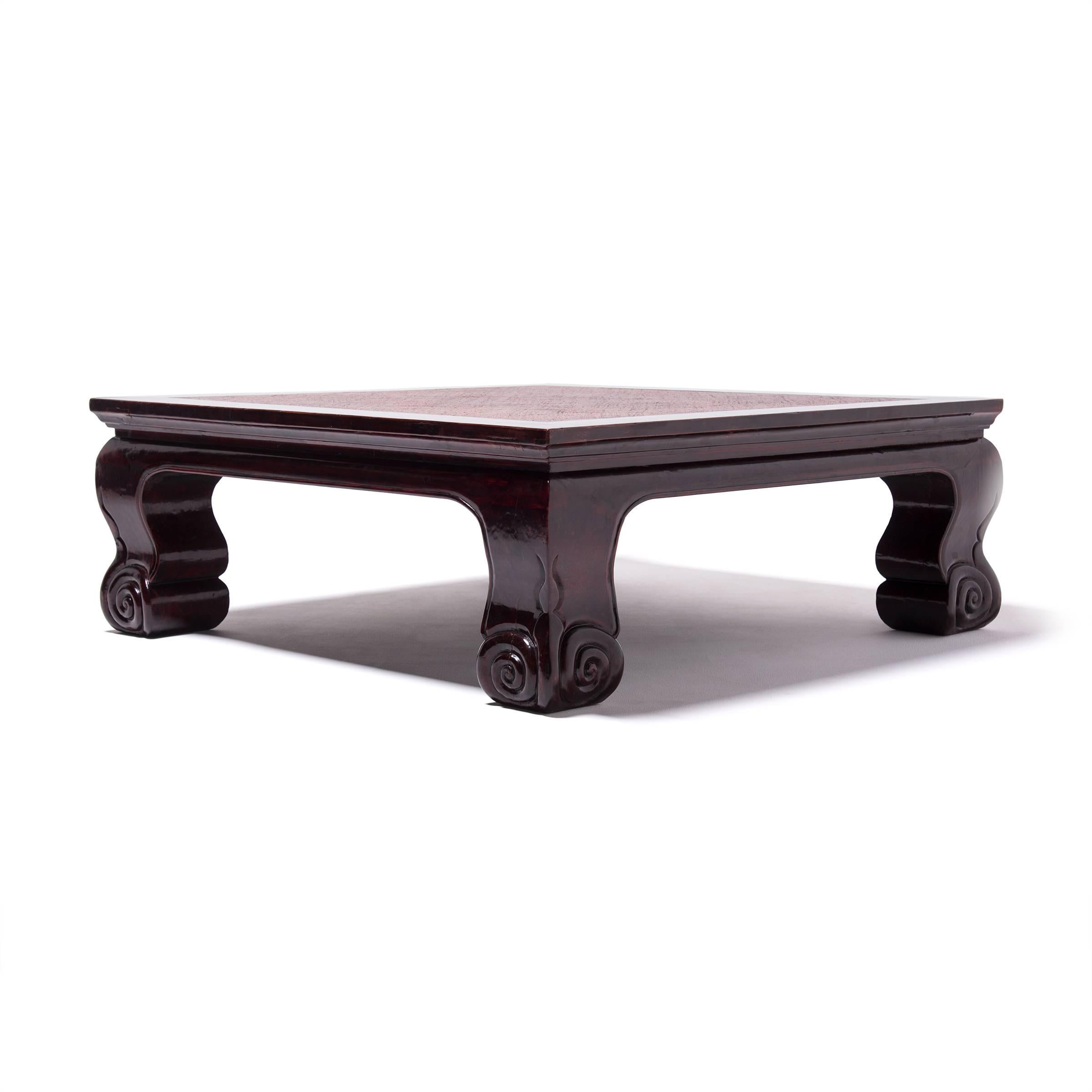 Luohan were popular in China for many centuries because their elegant form balanced beautifully with the sturdy, light weight design. The tables were easy to move from room to room but were usually placed in a scholar’s study or bedroom. The table
