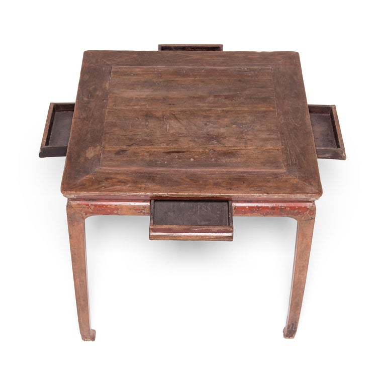 19th Century Chinese Mahjong Table with Drawers For Sale at 1stDibs