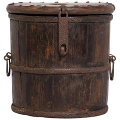 Antique Chinese Merchant's Coin Barrel, c. 1800