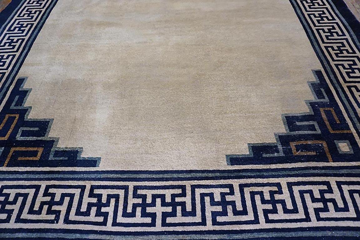 19th Century Chinese Mongolian Carpet ( 10'2