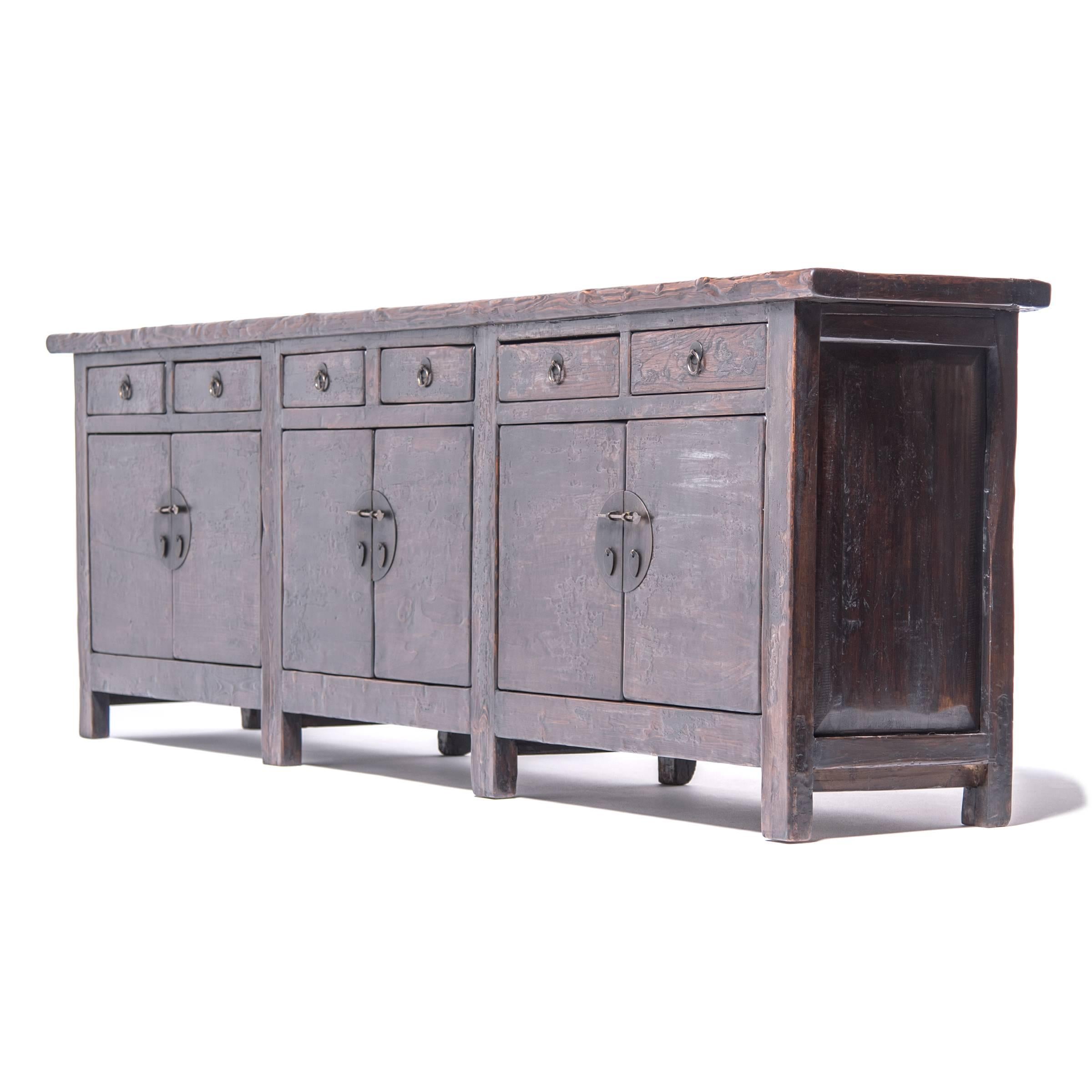 Qing 19th Century Chinese Monumental Provincial Storage Coffer