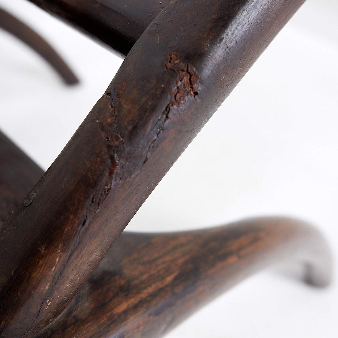 19th Century Chinese Moon Gazing Lounge chair For Sale 7
