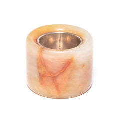 Chinese Mustard Jade Archer's Ring, c. 1850