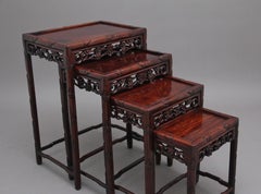 19th Century Chinese Nest of Four Tables
