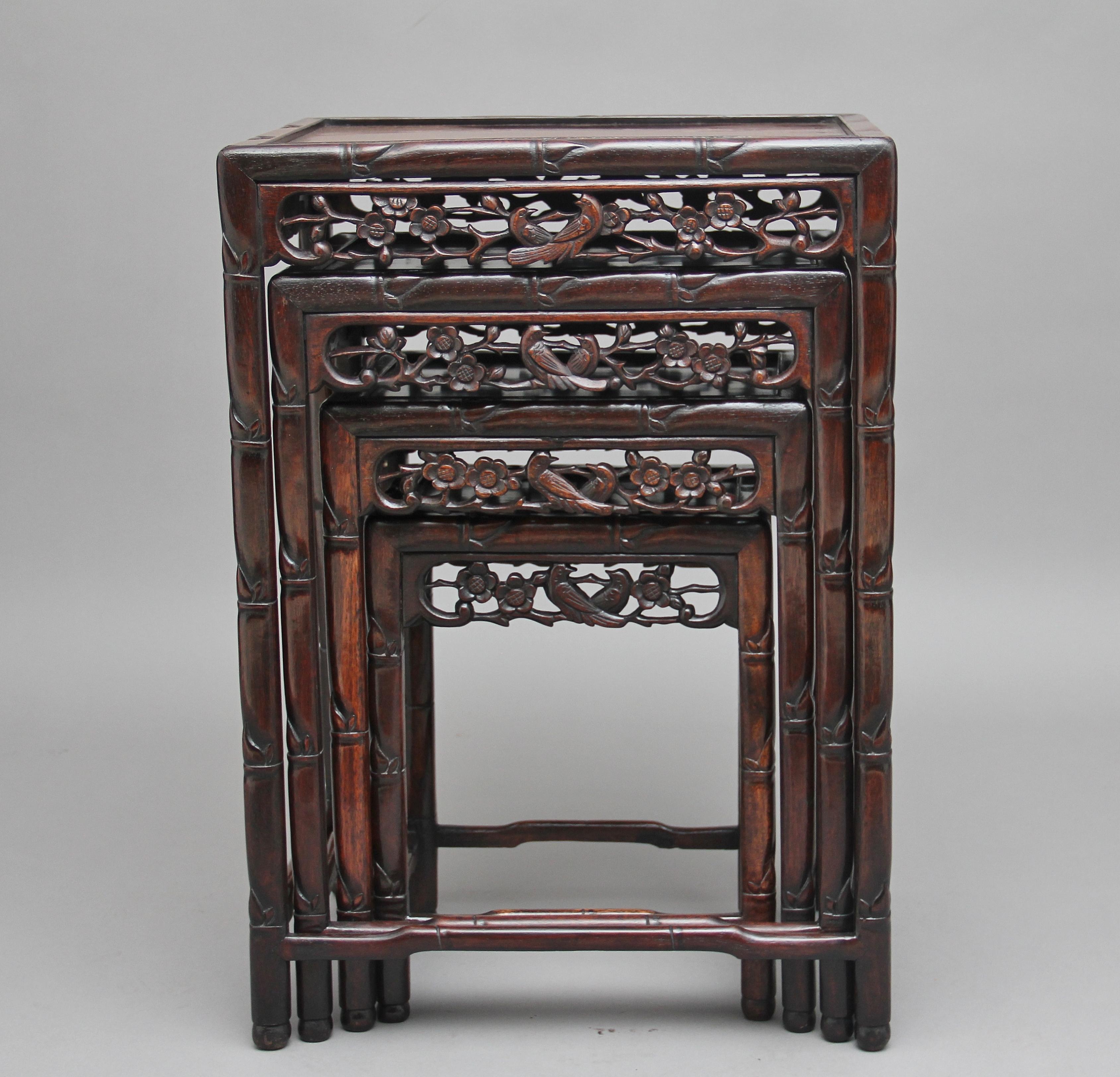 Late 19th Century 19th Century Chinese Nest of Four Tables
