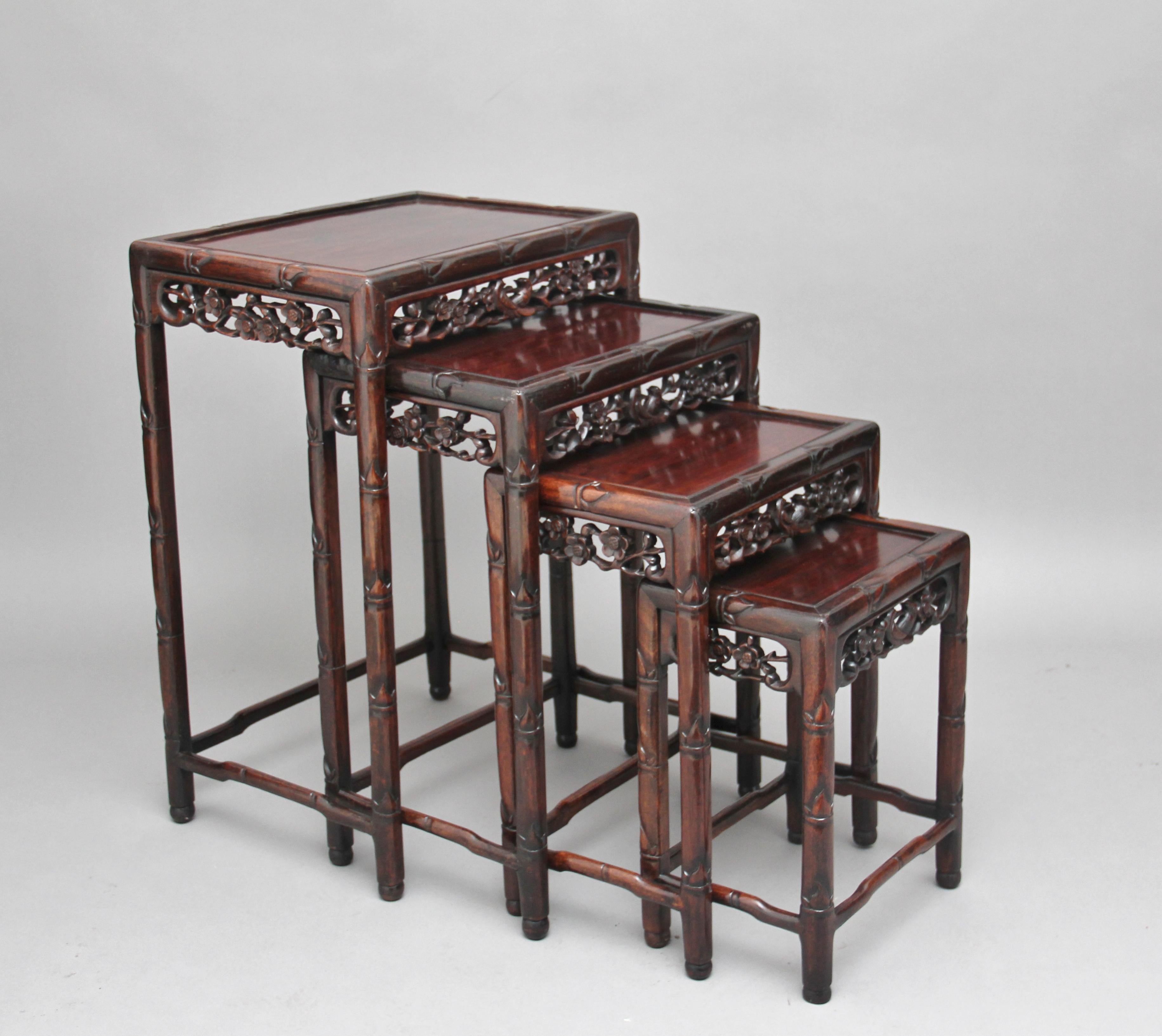 19th Century Chinese Nest of Four Tables 2