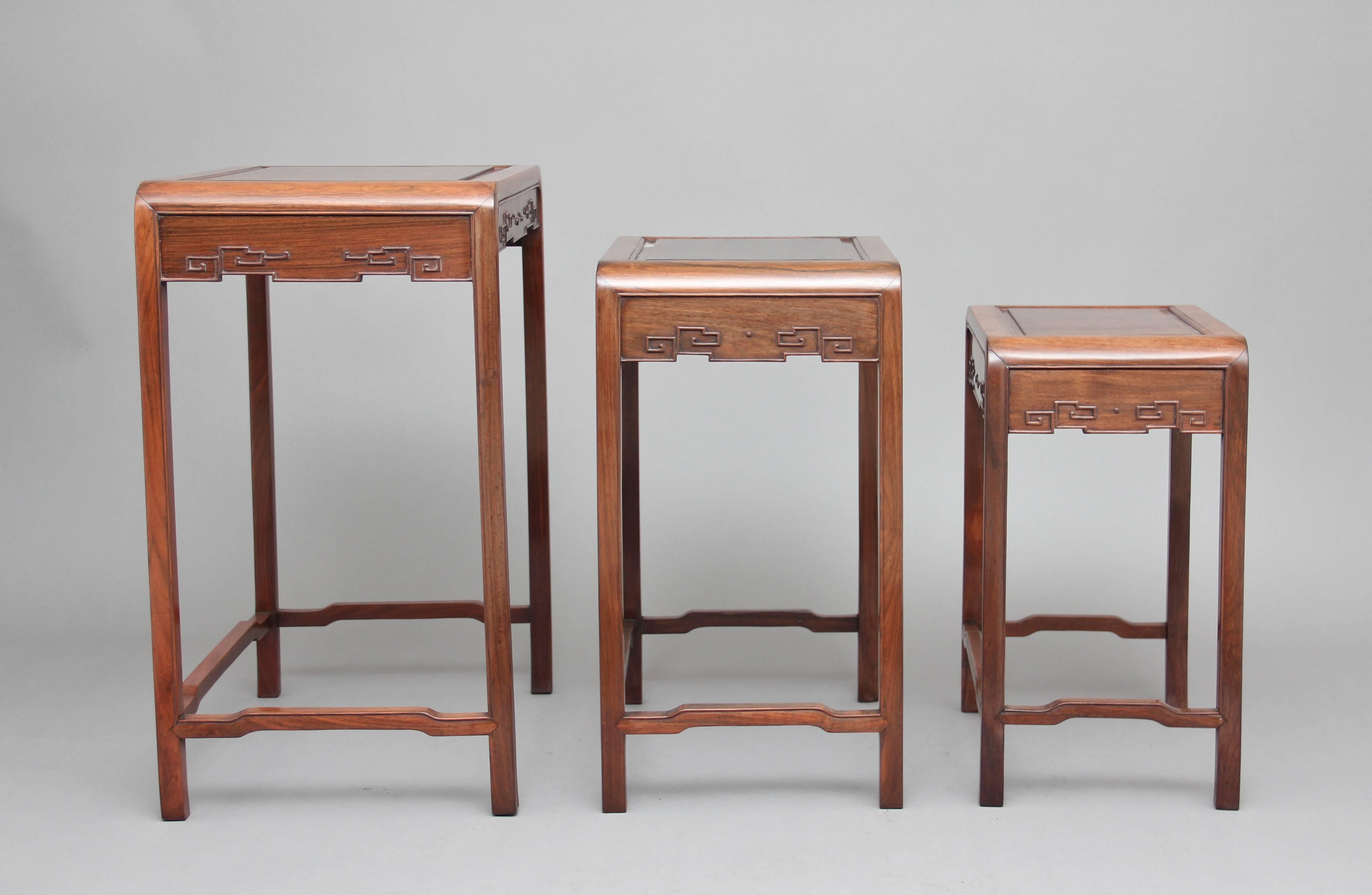 19th Century Chinese Nest of Tables 6