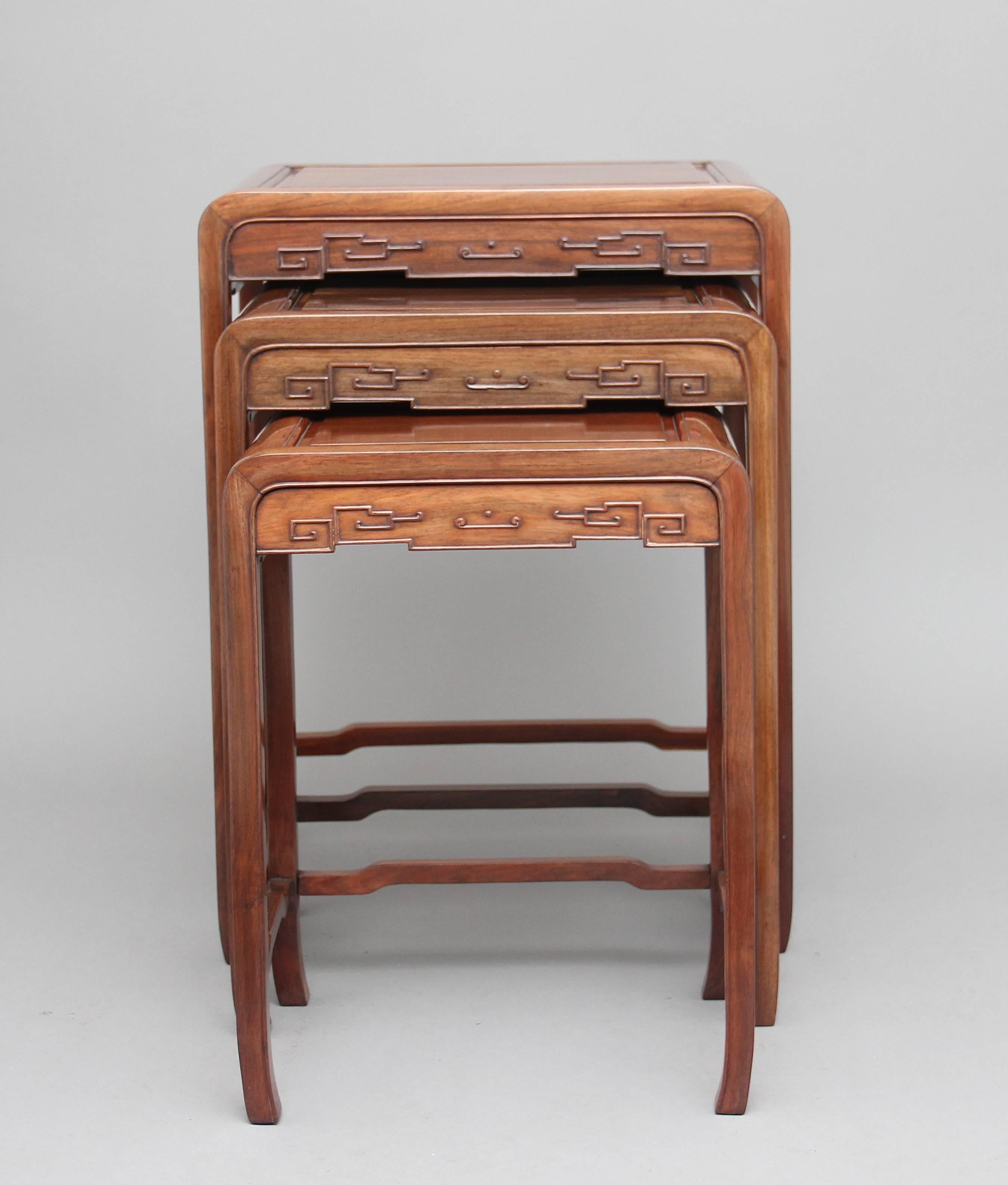 19th Century Chinese Nest of Tables 7