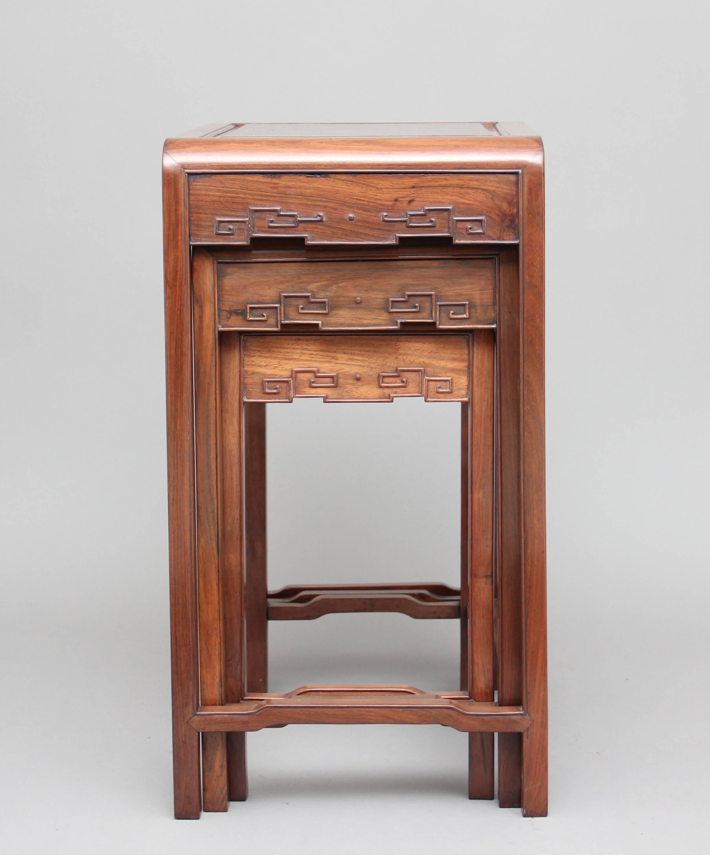19th Century Chinese Nest of Tables 4