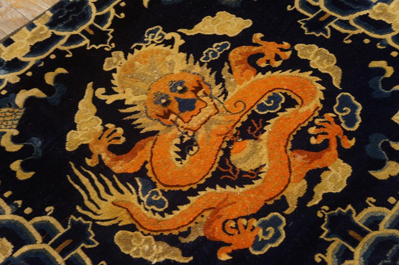 19th Century Chinese Ningxia Rug ( 3' x 3'2