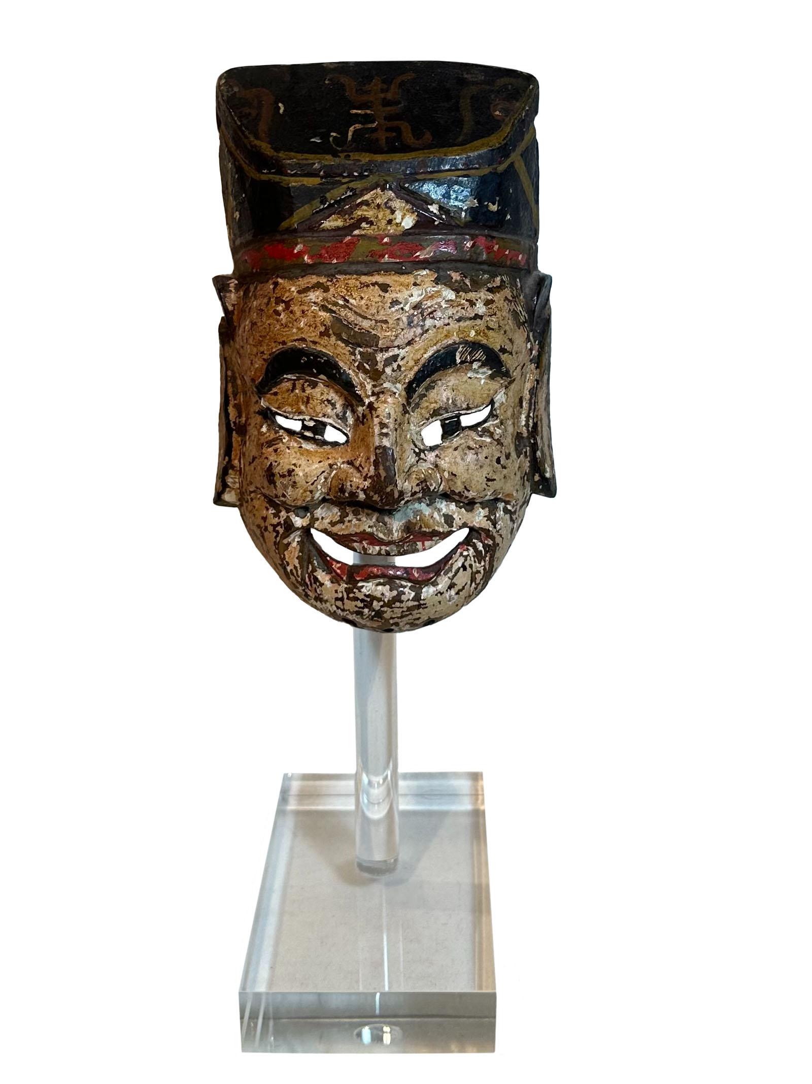 Cinese Maschera da opera cinese del XIX secolo in vendita