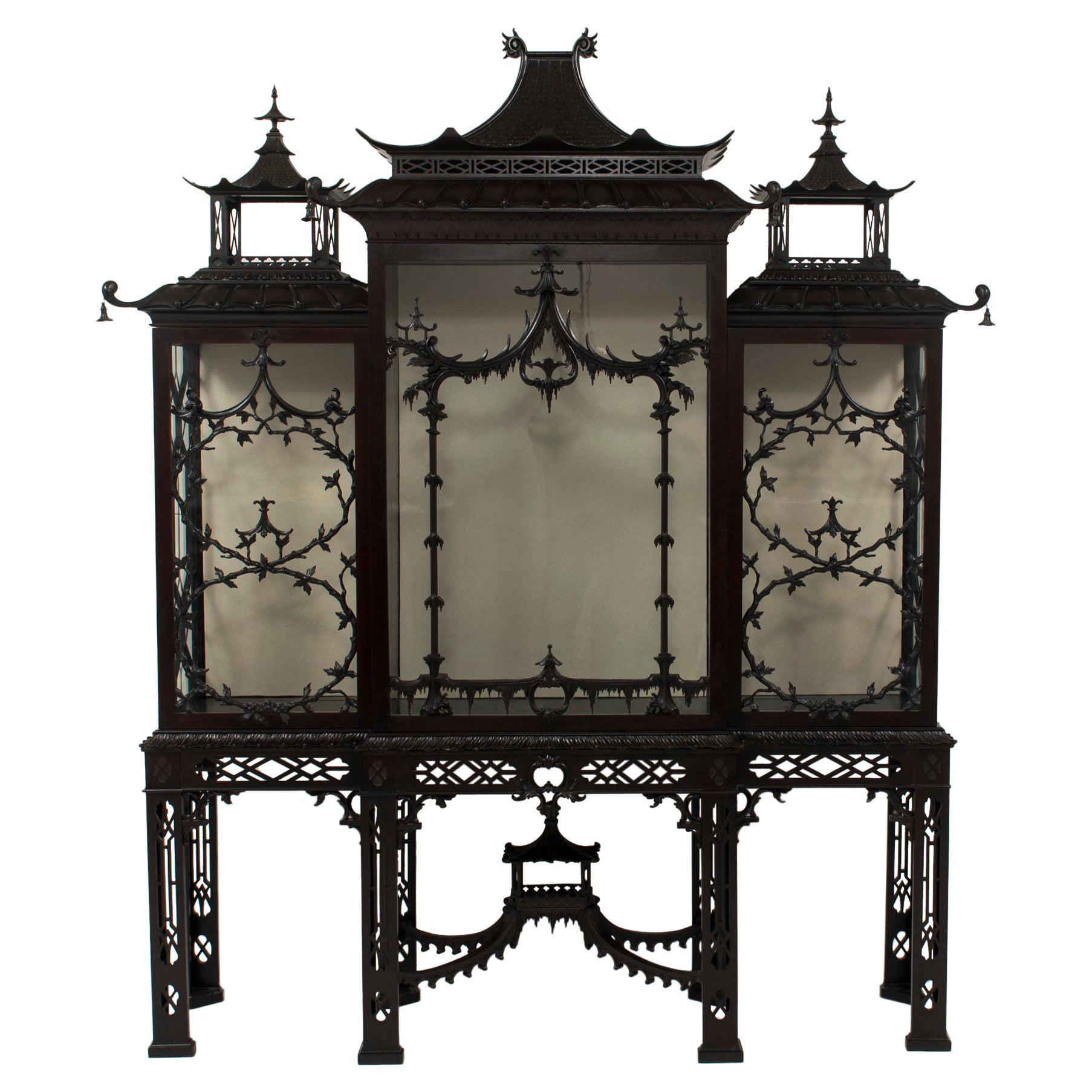 19th Century Chinese Pagoda Cabinet