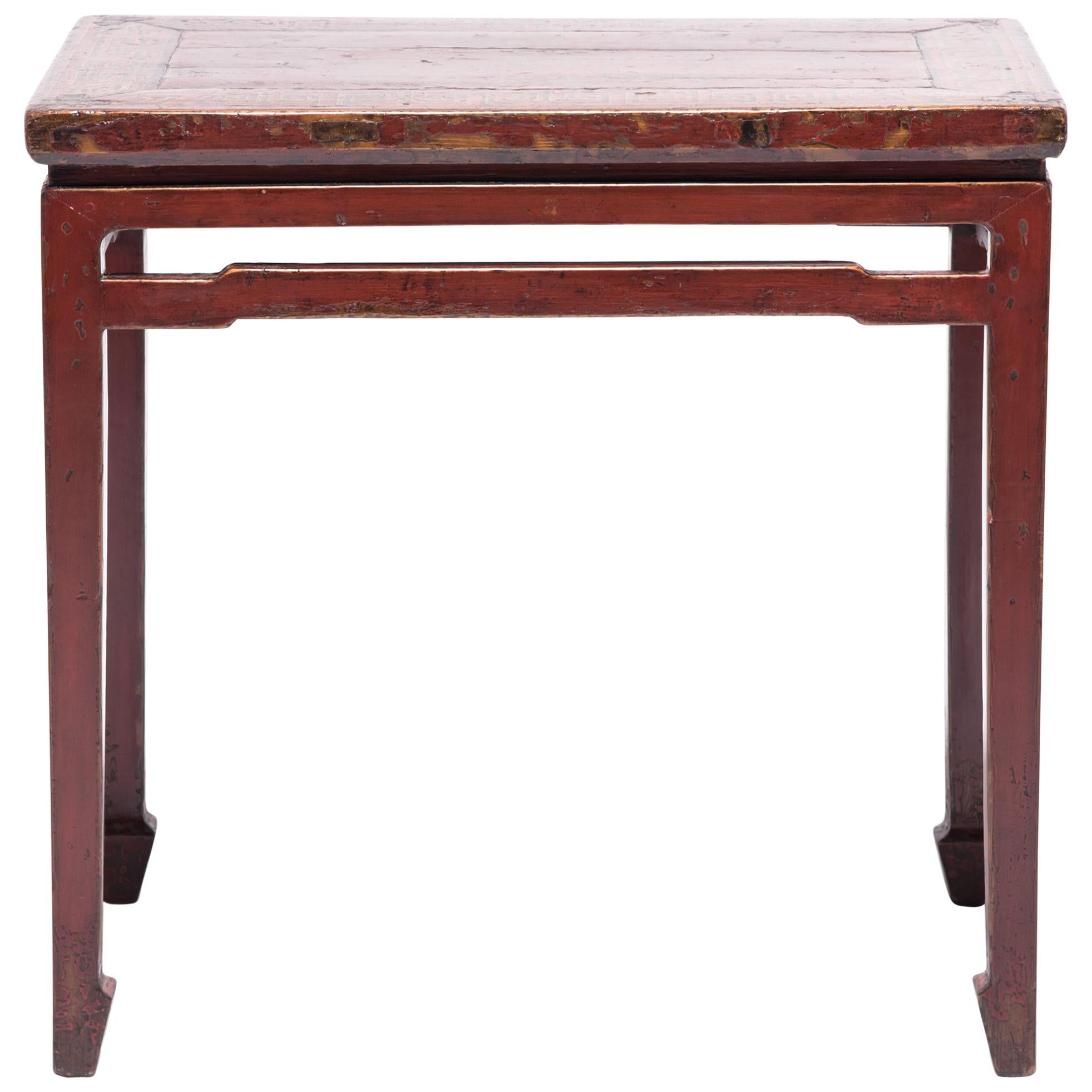Chinese Scholarly Lacquered Offering Table, c. 1850 For Sale