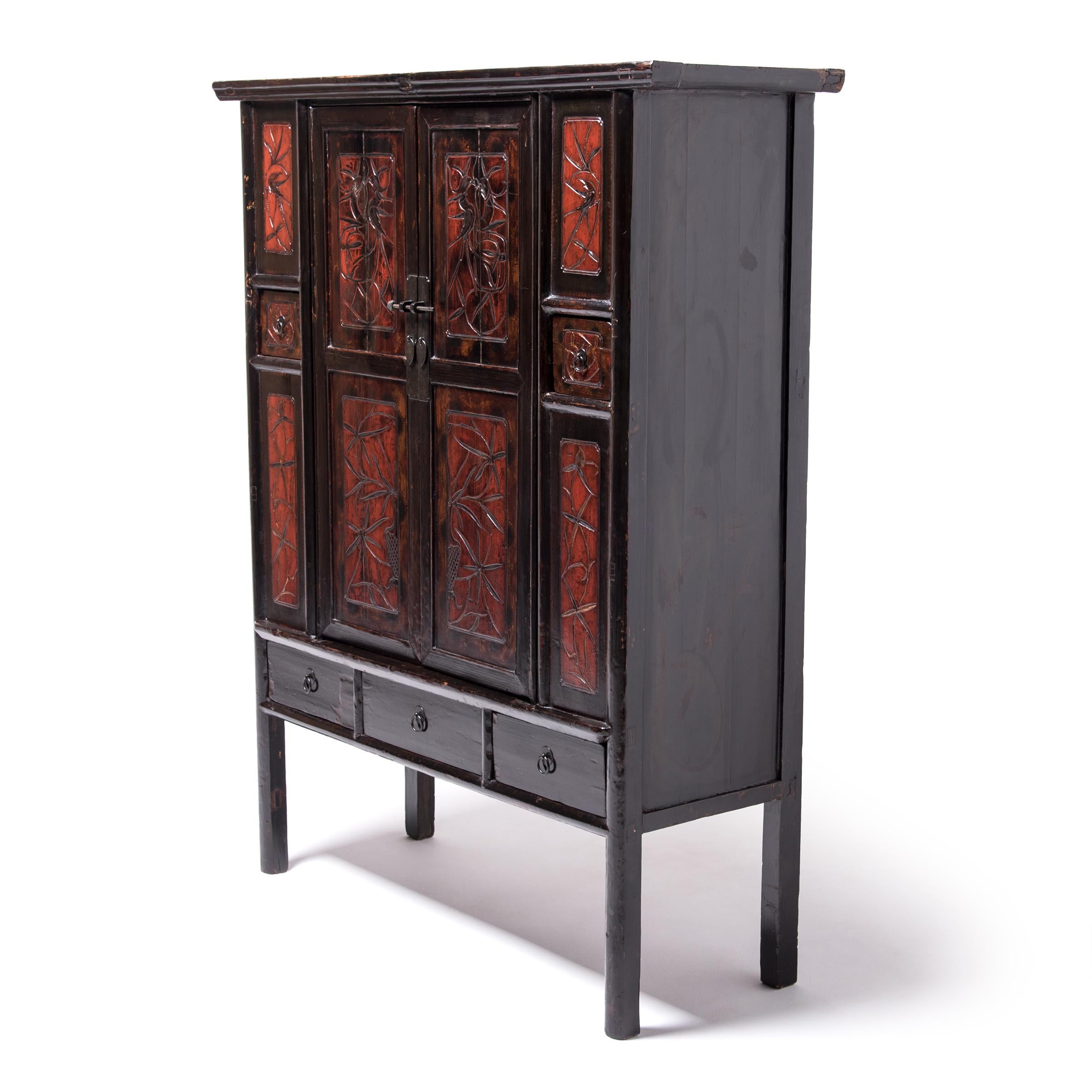 chinese painted cabinet