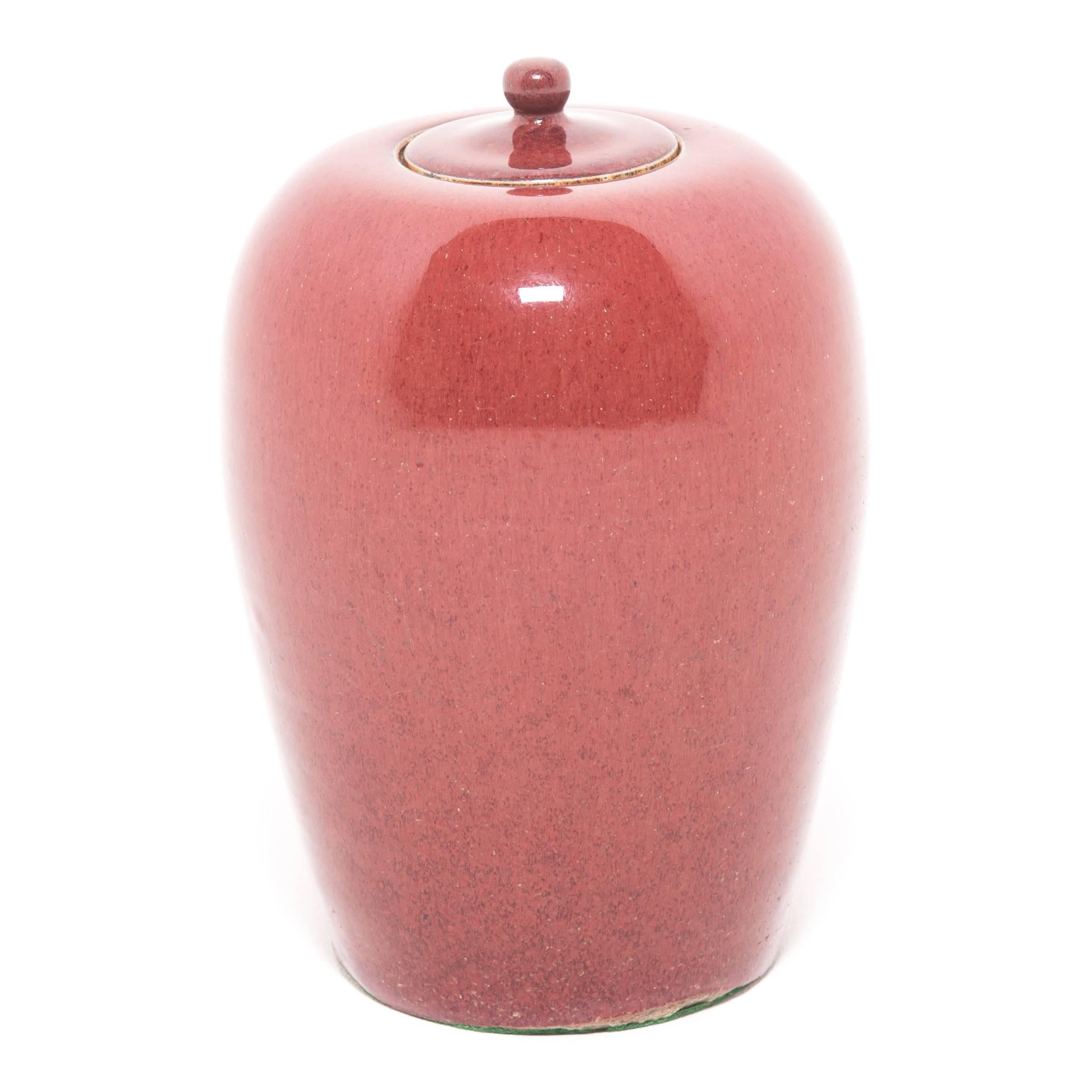 Glazed 19th Century Chinese Peach Blossom Ginger Jar