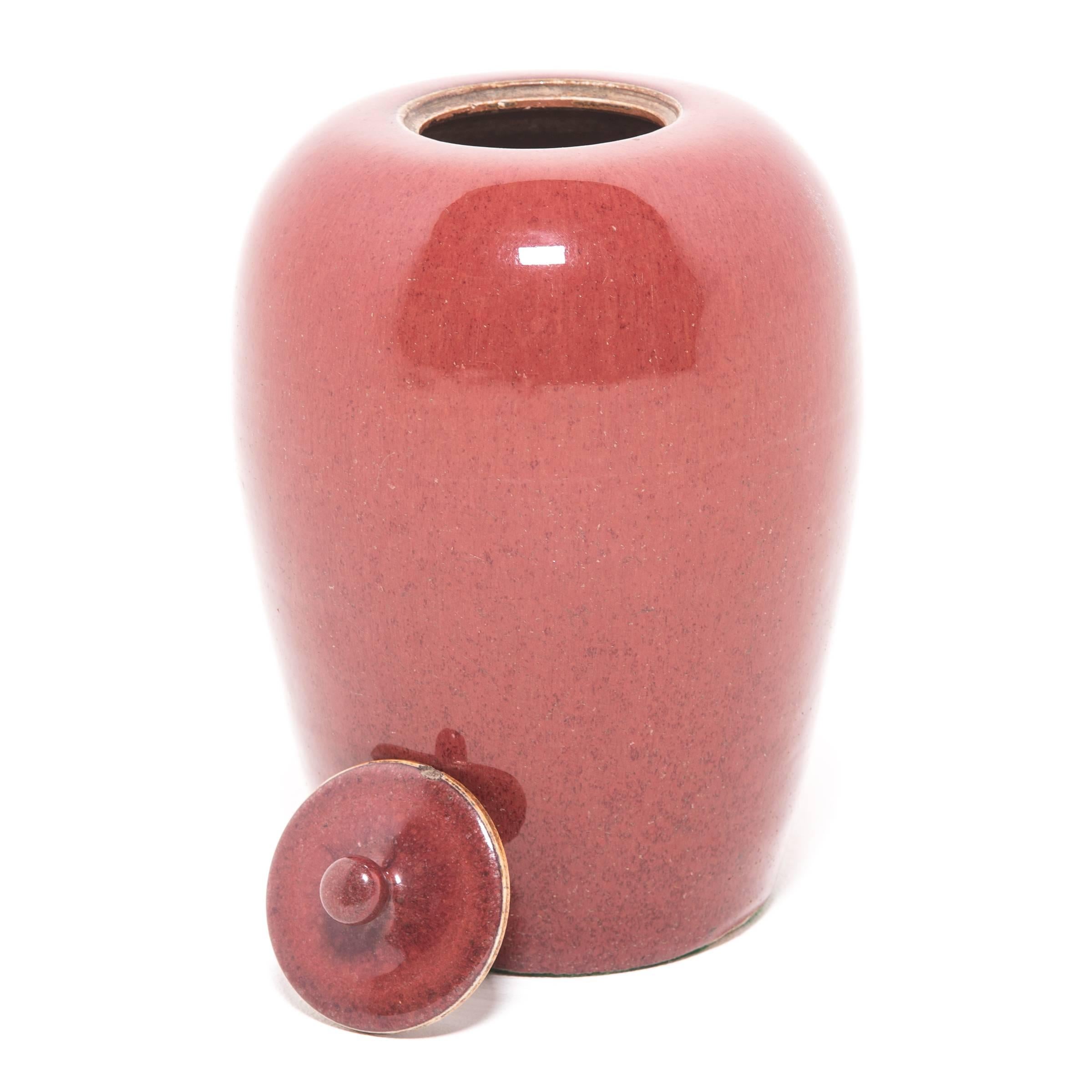 19th Century Chinese Peach Blossom Ginger Jar In Good Condition In Chicago, IL