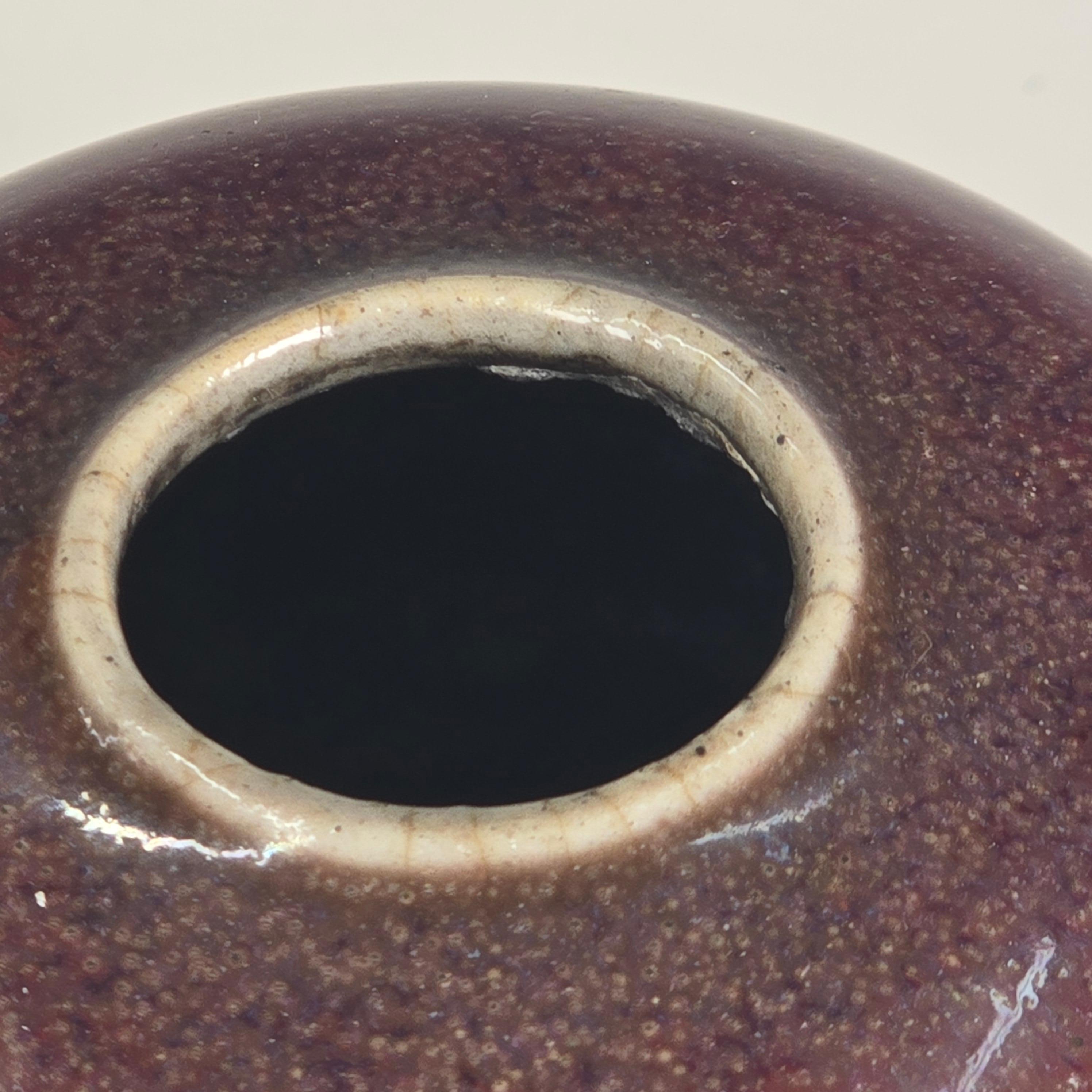 Lavaspazzole cinese del XIX secolo con fiori di pesco smaltati, dinastia Qing In condizioni buone in vendita a Kilmarnock, VA