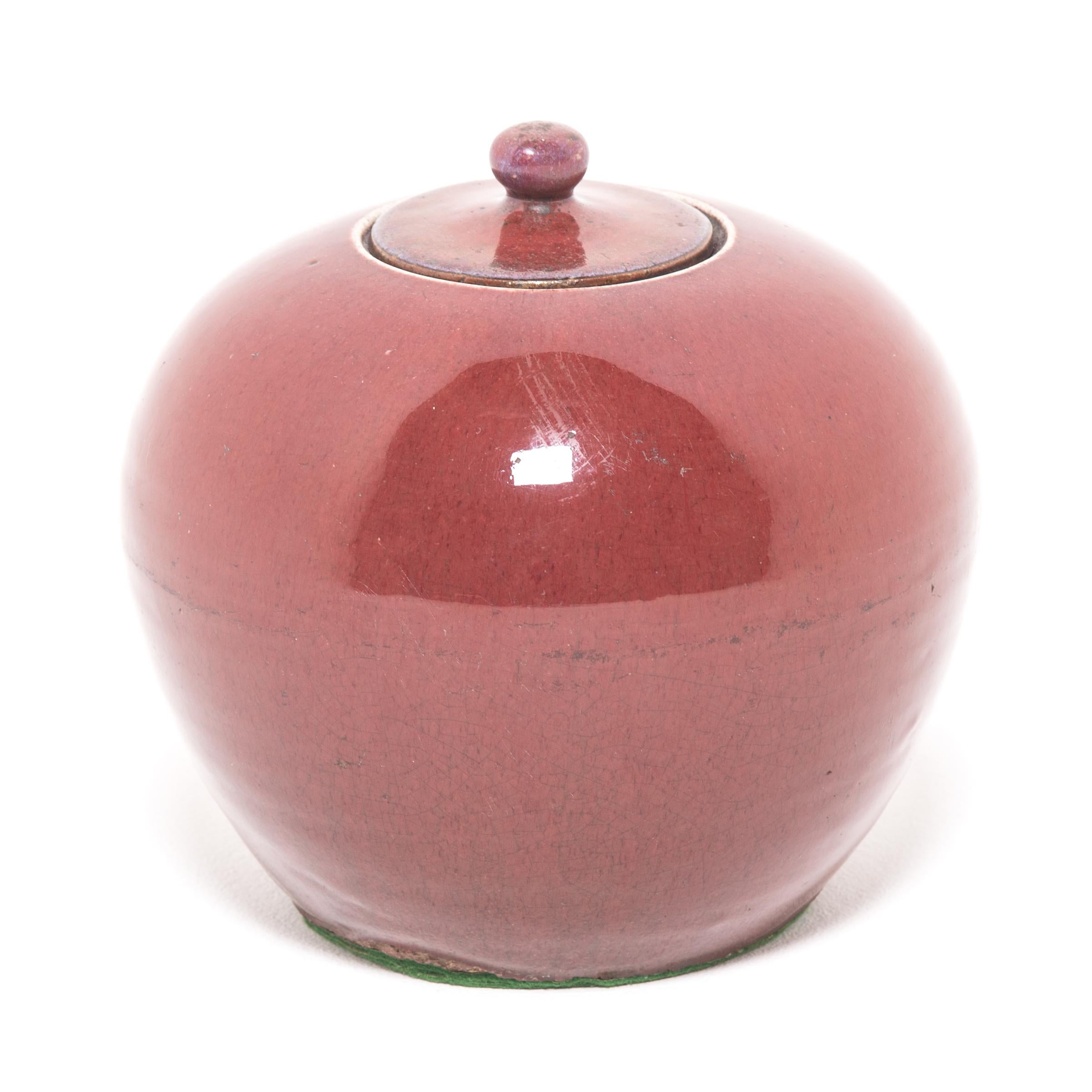 Qing 19th Century Chinese Peach Blossom Melon Ginger Jar