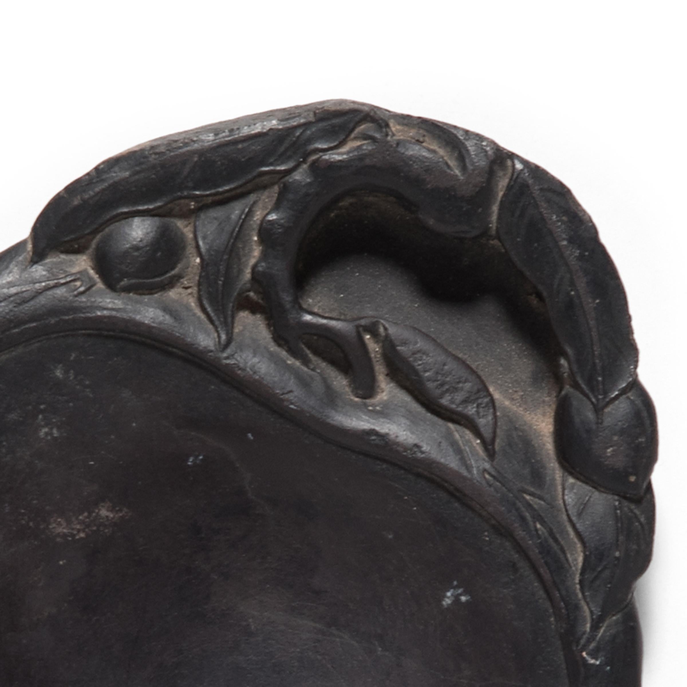 Hand-Carved Chinese Peach Form Inkstone, c. 1850