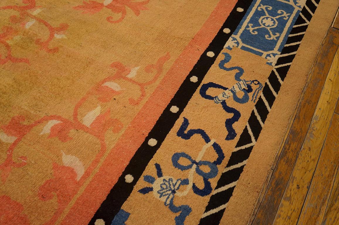 Late 19th Century 19th Century Chinese Peking Carpet ( 10' x 11'6