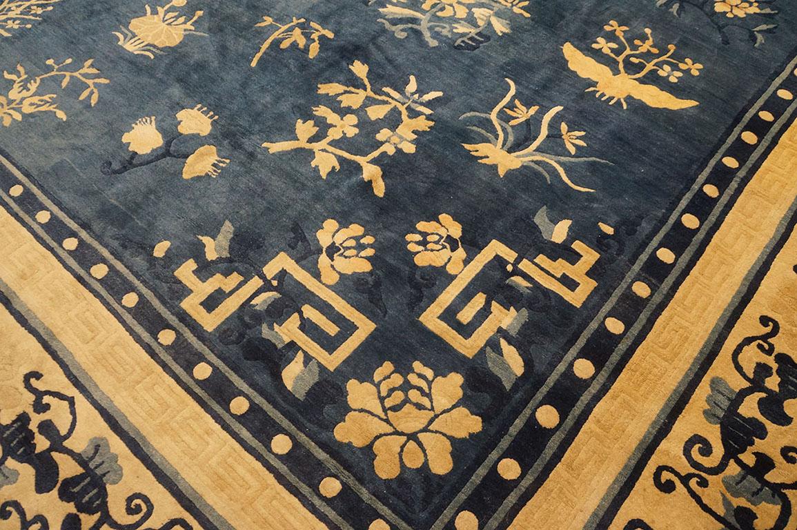 19th Century Chinese Peking Carpet ( 12'6'' x 18' -380 x 550 )  For Sale 4