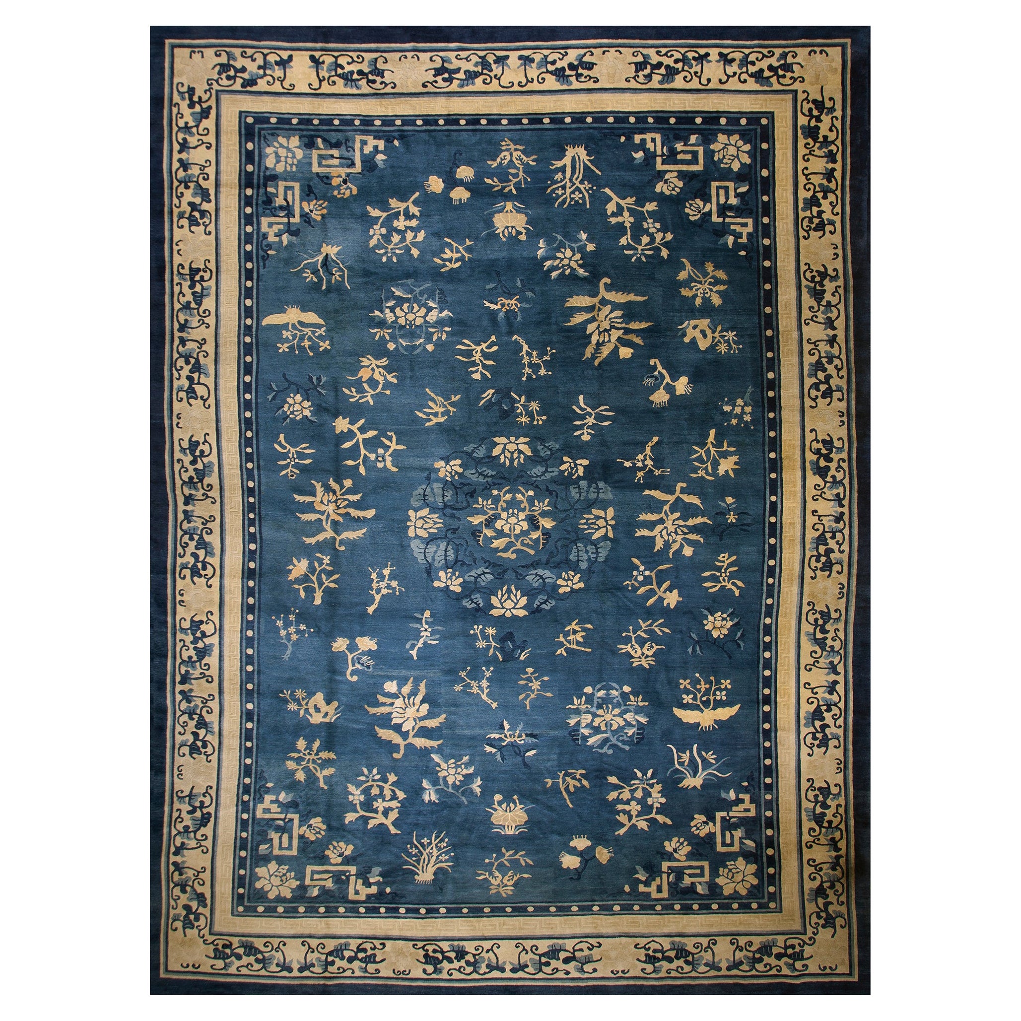 Tapis de Pékin chinois du 19ème siècle ( 12'6'' x 18' -380 x 550 )