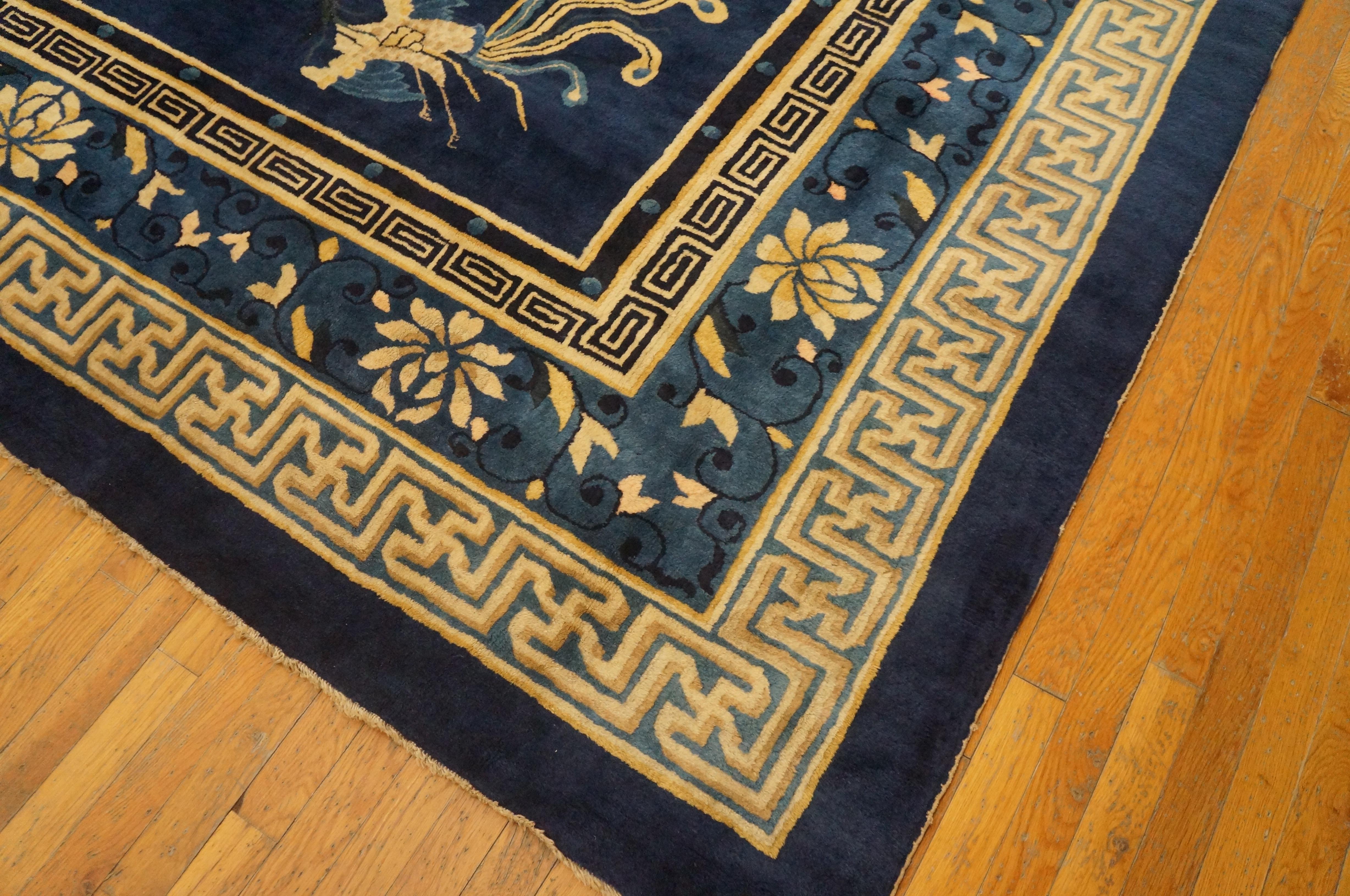 Late 19th Century 19th Century Chinese Peking Carpet ( 14' x 19'2