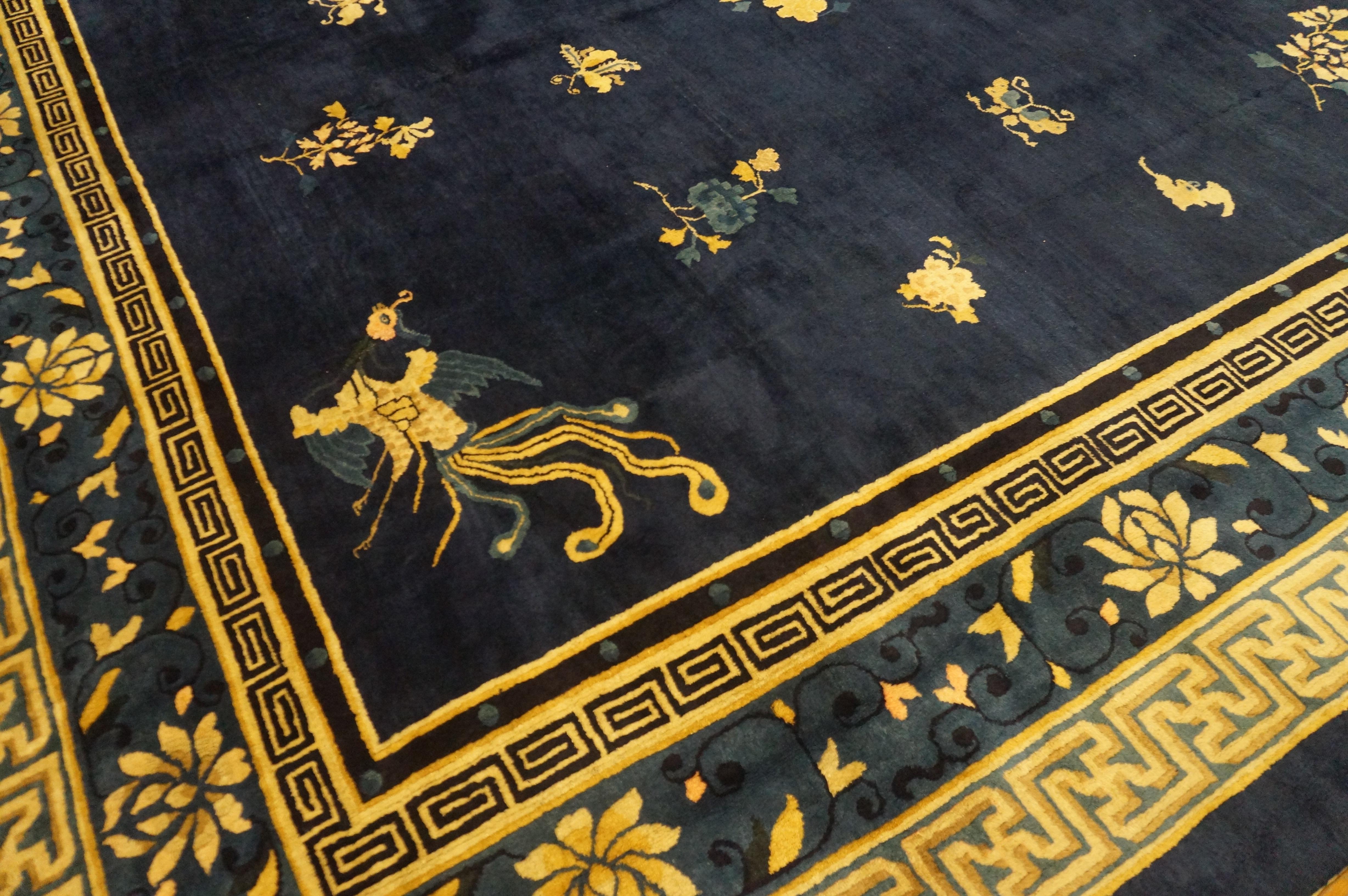 Wool 19th Century Chinese Peking Carpet ( 14' x 19'2