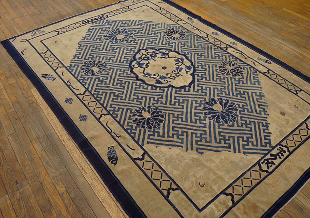 Late 19th Century 19th Century Chinese Peking Carpet ( 6' 2