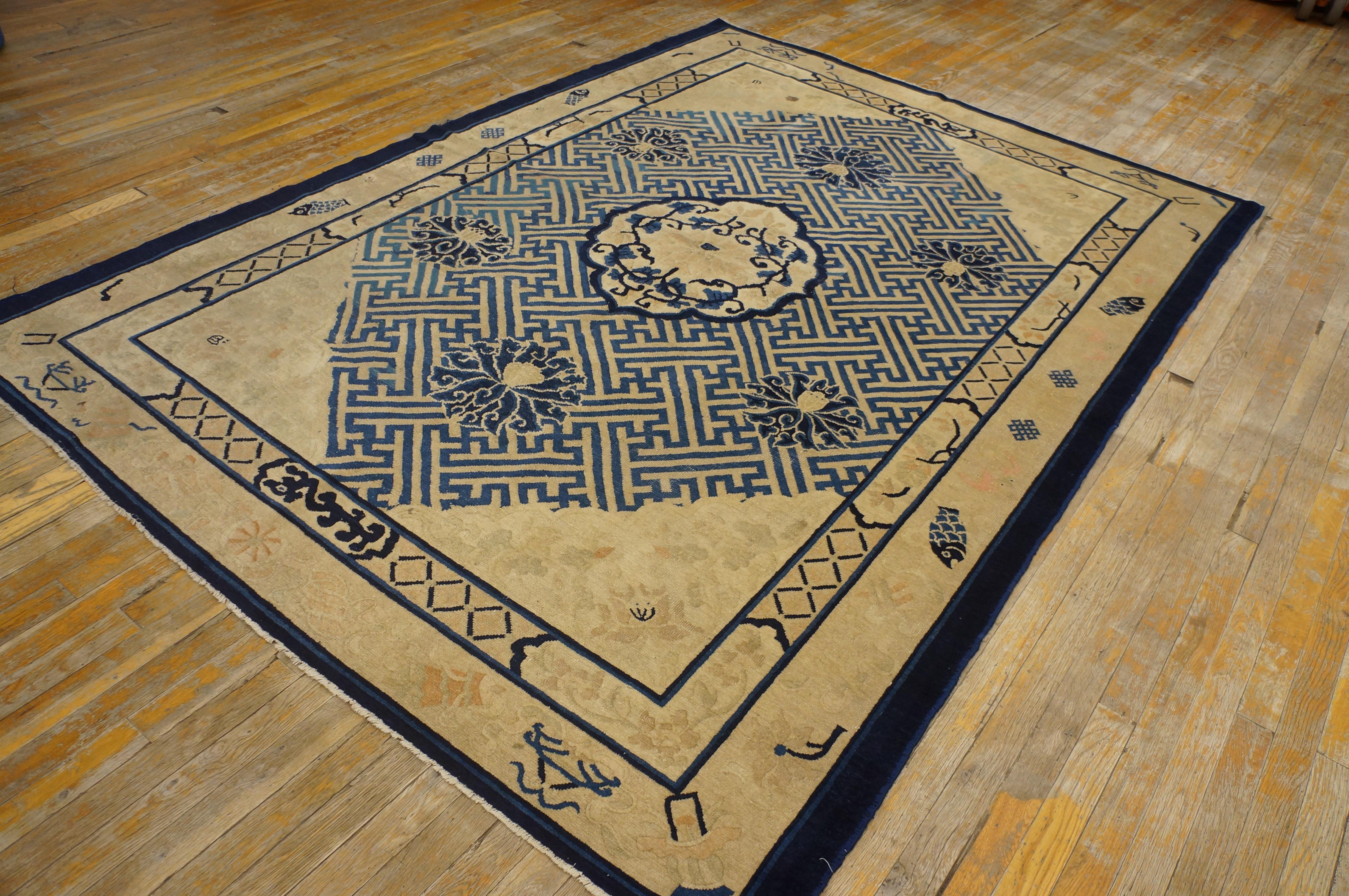 19th Century Chinese Peking Carpet ( 6' 2