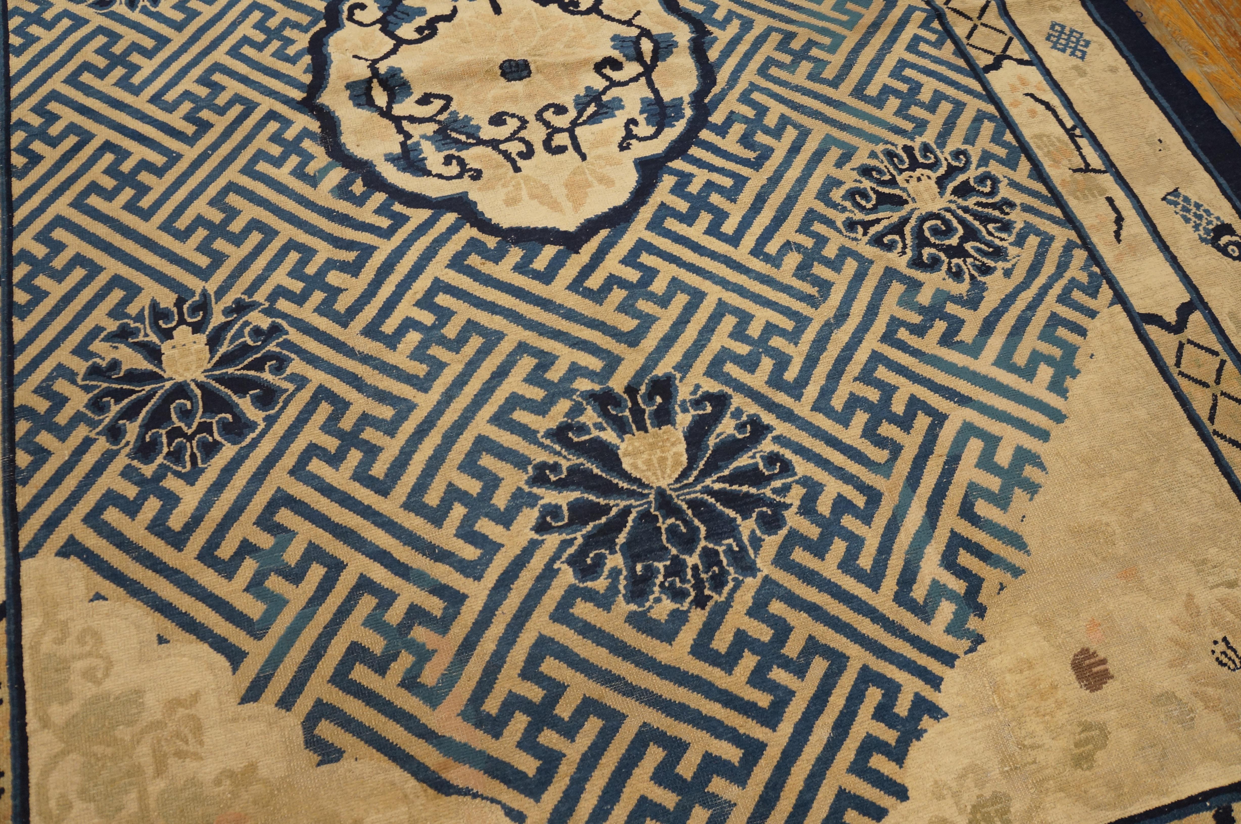 Chinesischer Peking-Teppich des 19. Jahrhunderts ( 6' 2