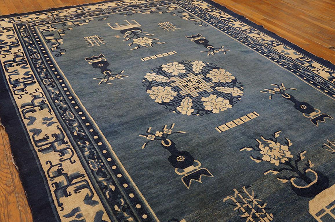 19th Century Chinese Peking Carpet ( 6' x 9' - 183 x 275 )   In Good Condition For Sale In New York, NY