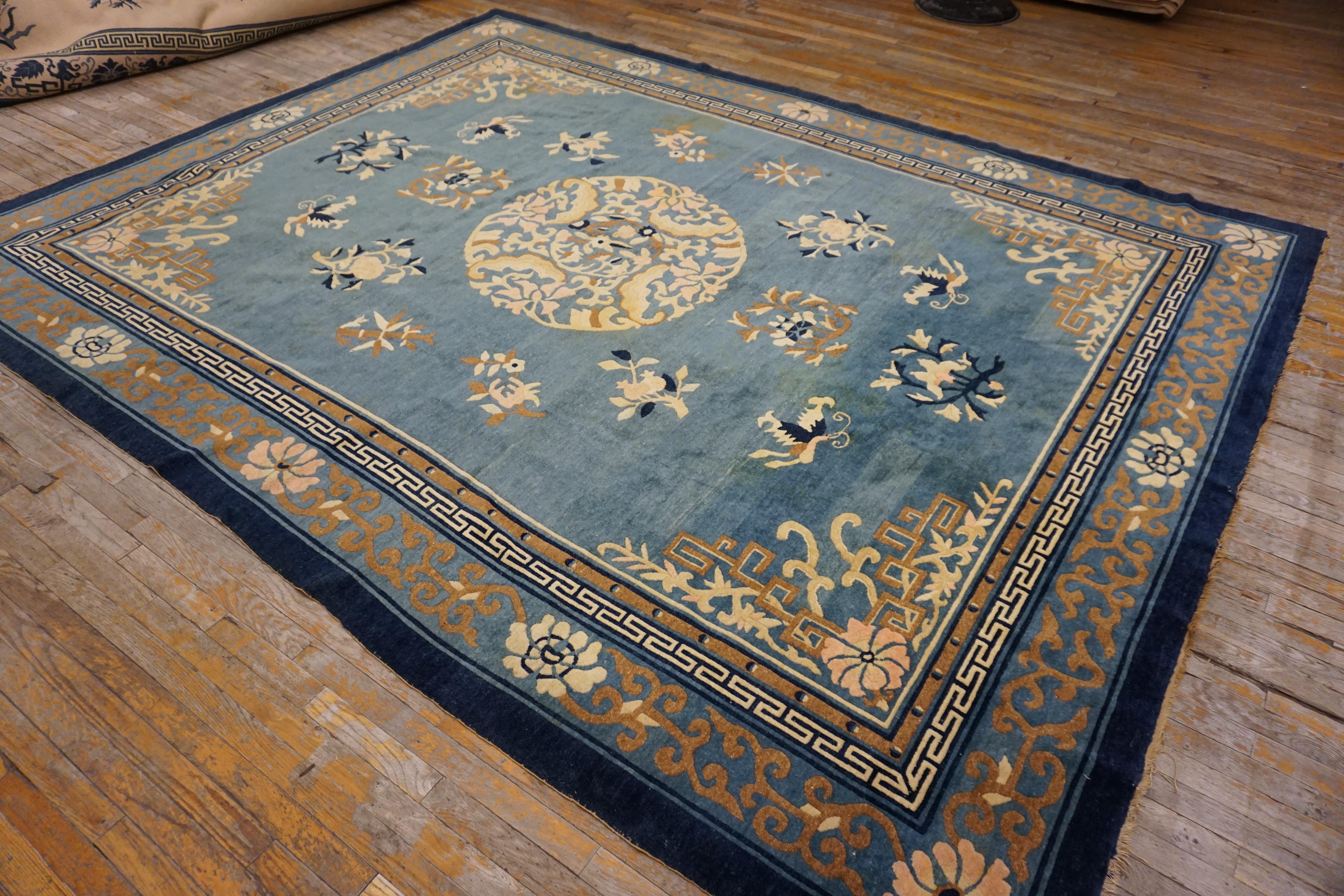 Late 19th Century  19th Century Chinese Peking Carpet ( 9' x 11'6