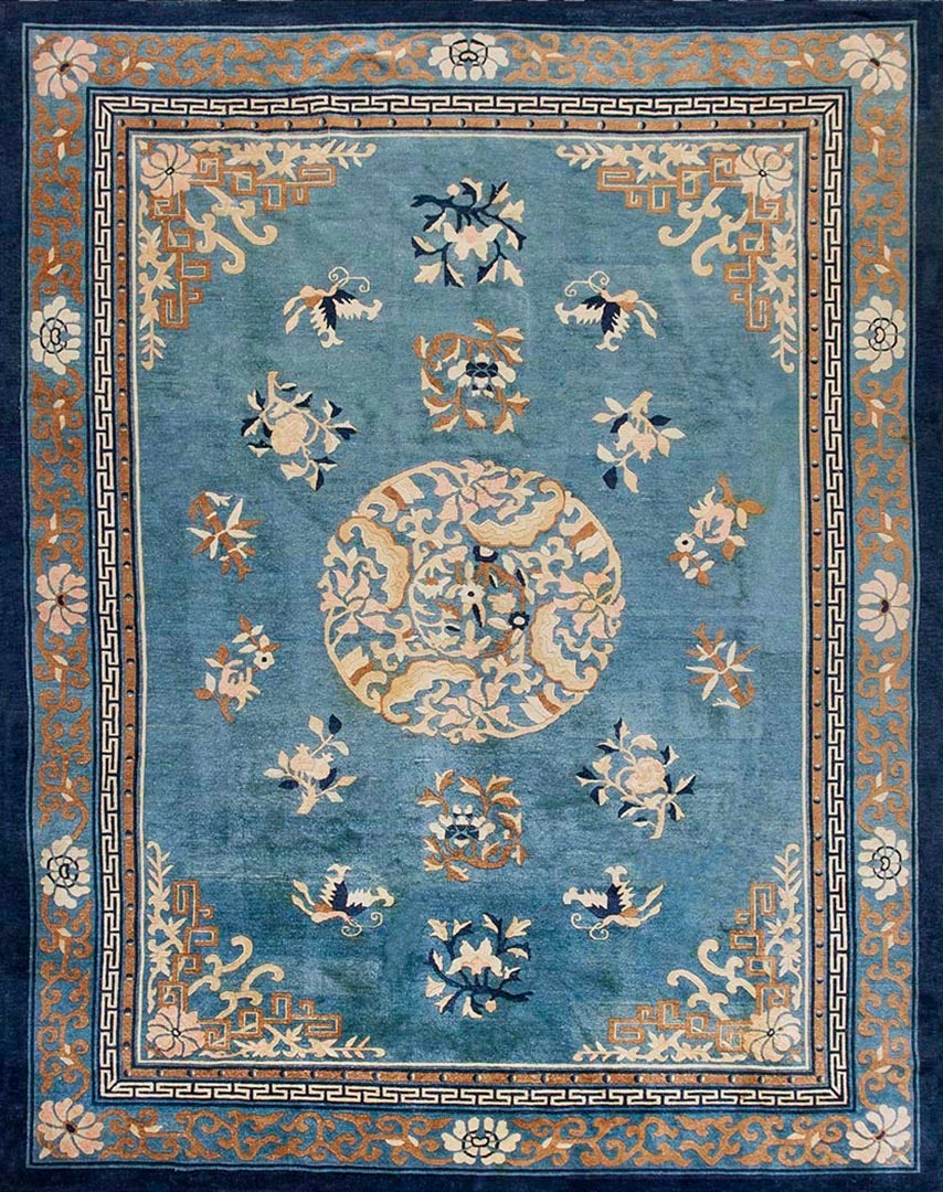 Alfombra china de Pekín del siglo XIX ( 9' x 11'6" - 275 x 350 )