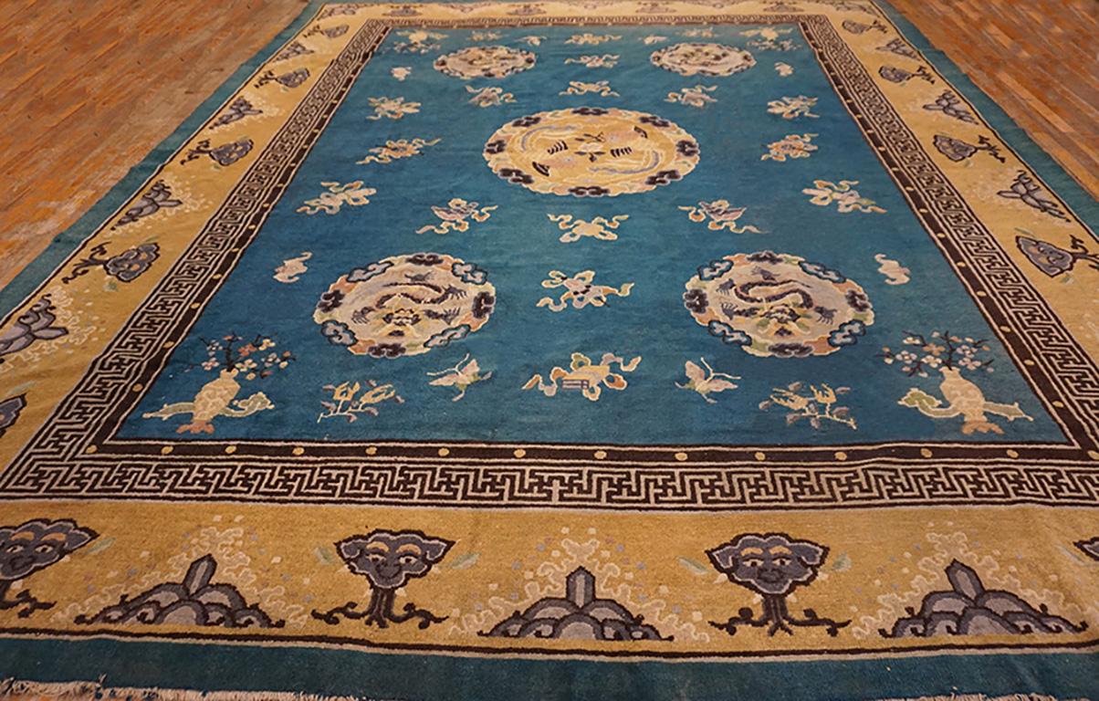 Tapis de Pékin chinois du 19e siècle 10' 8