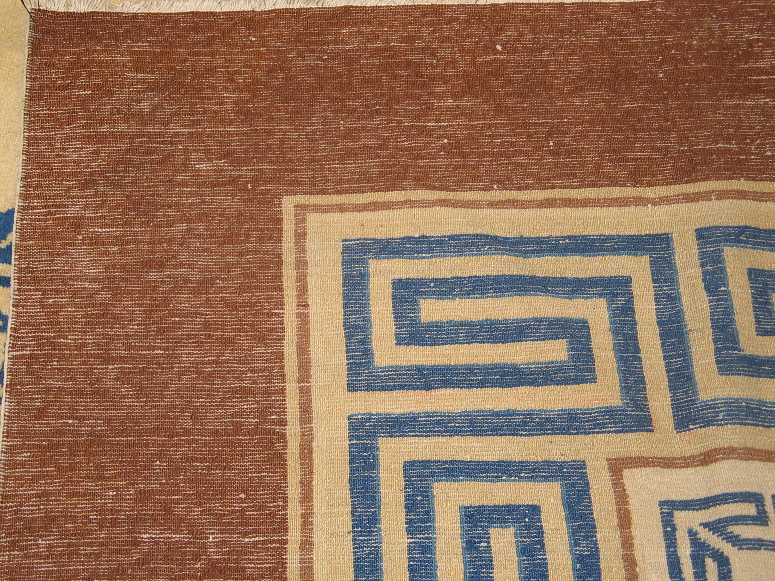 Chinesischer Peking-Teppich im Kangxi-Stil des 19. Jahrhunderts ( 8' x 13'6