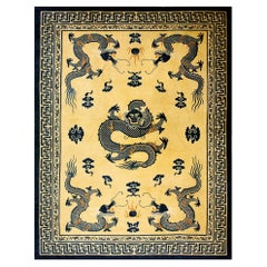 19th Century Chinese Peking Dragon Carpet ( 12' x 15'6" - 365 x 472 )