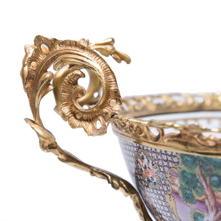 19th Century Chinese Porcelain and French Ormolu Centerpiece 2