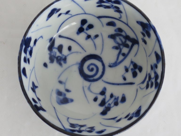 Bol Ancien En Porcelaine Bleue Et Blanche - Épave Du Tek Sing - Fin XIXème - Chine