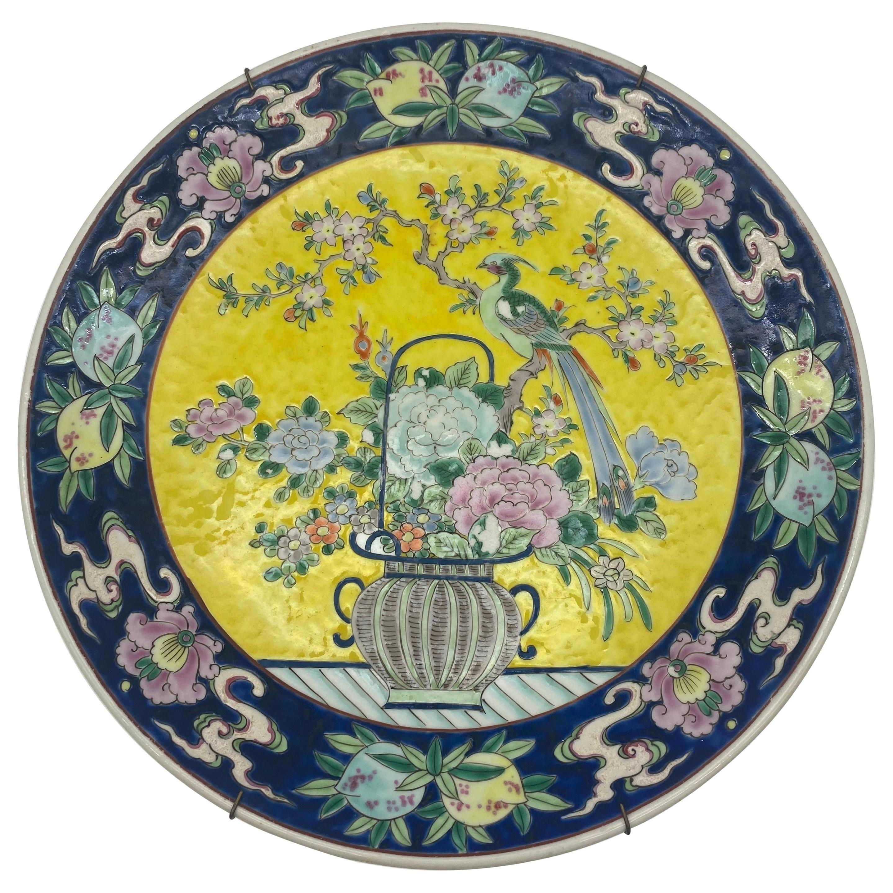 Plat en porcelaine de Chine du 19ème siècle