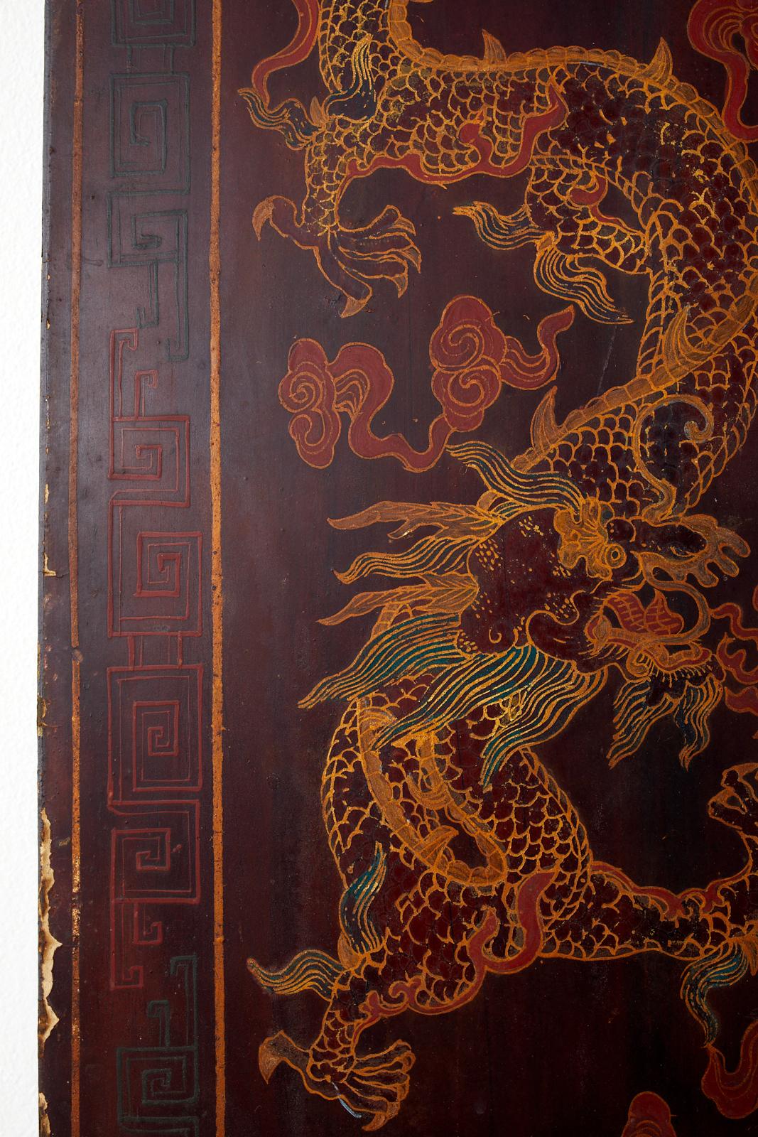 Early 20th Century Chinese Qing Four-Panel Coromandel Screen 8