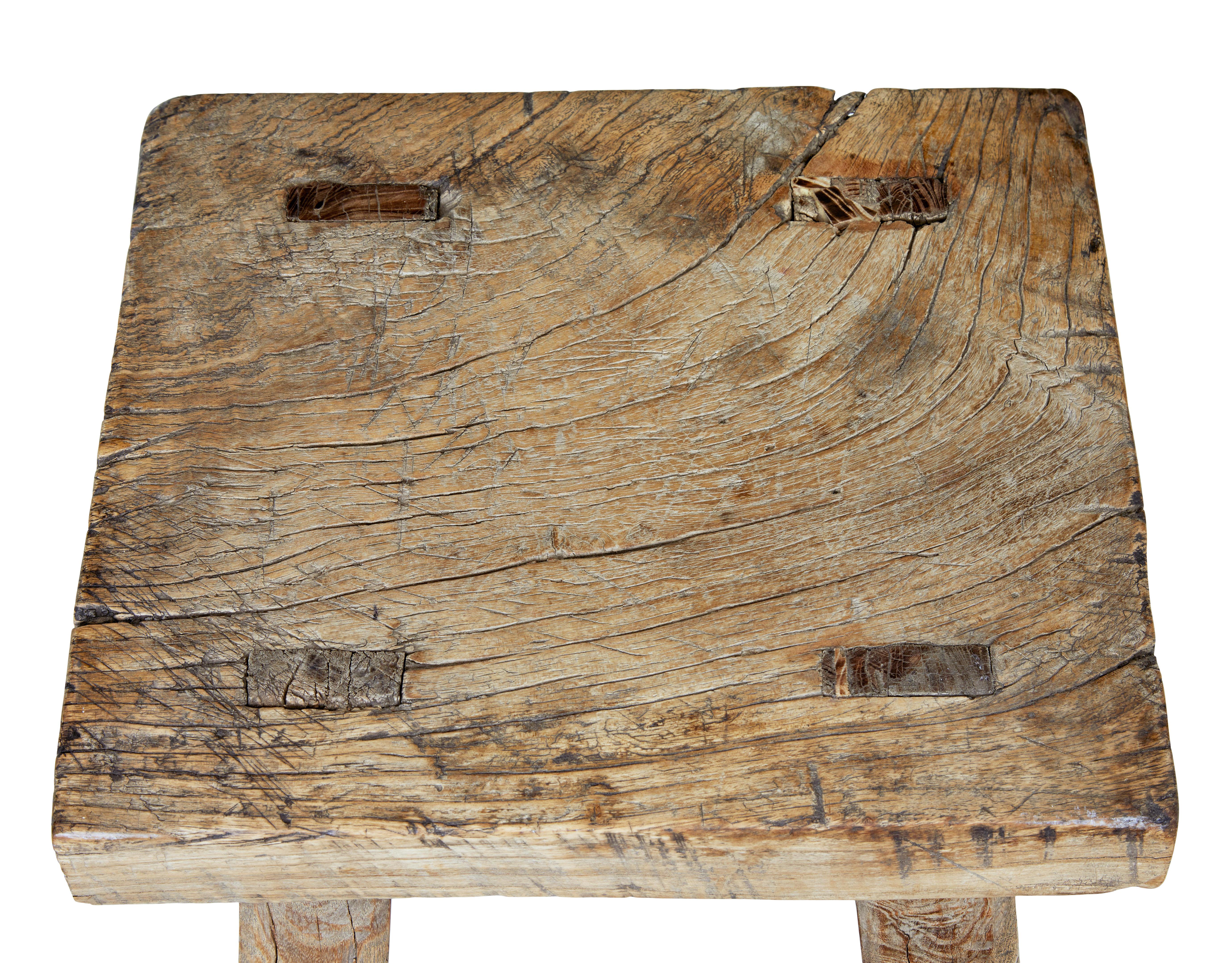 Tabouret en bois dur Qing du 19e siècle Bon état - En vente à Debenham, Suffolk
