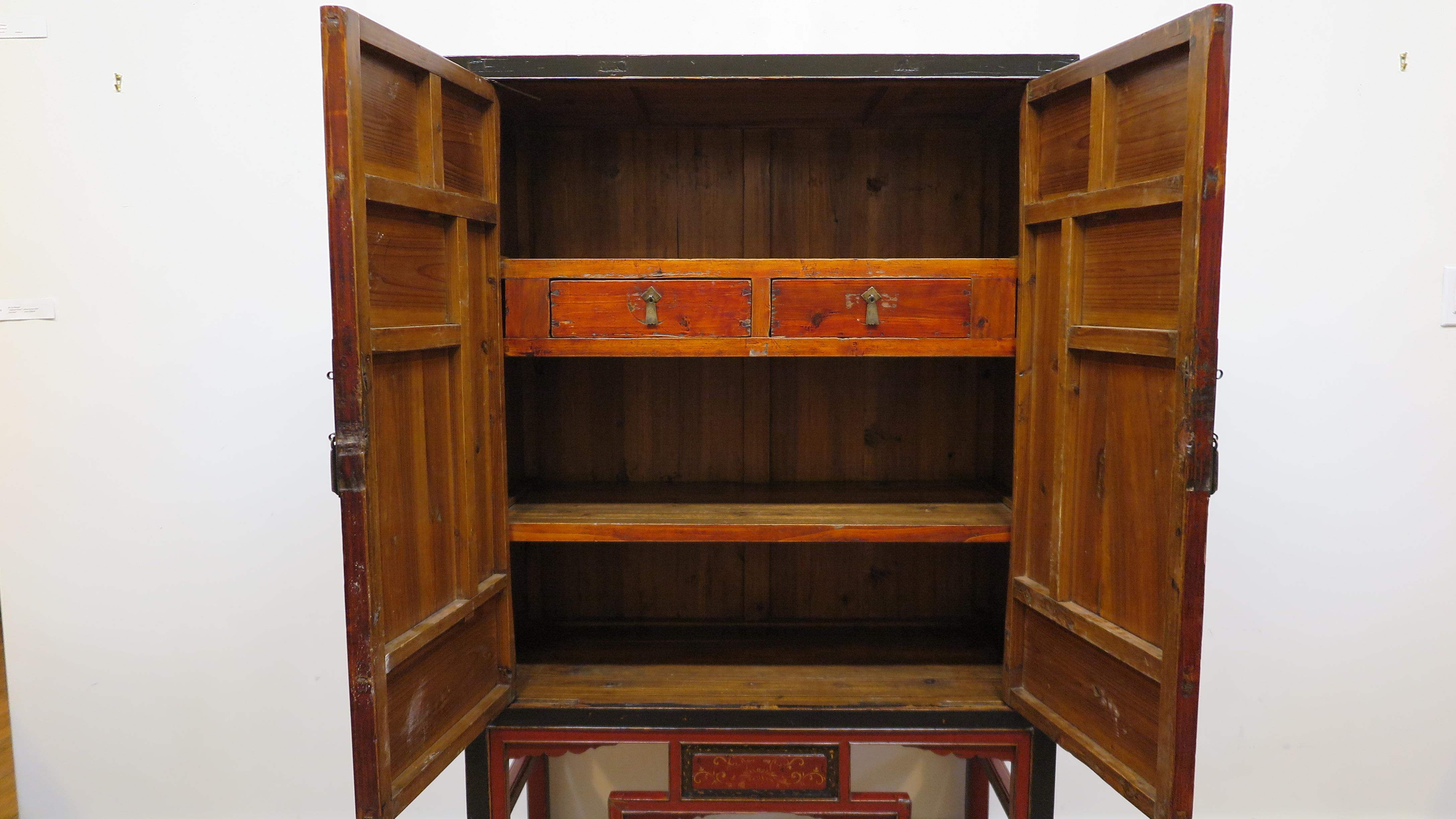 19th Century Chinese Raised Panel Cabinet For Sale 5