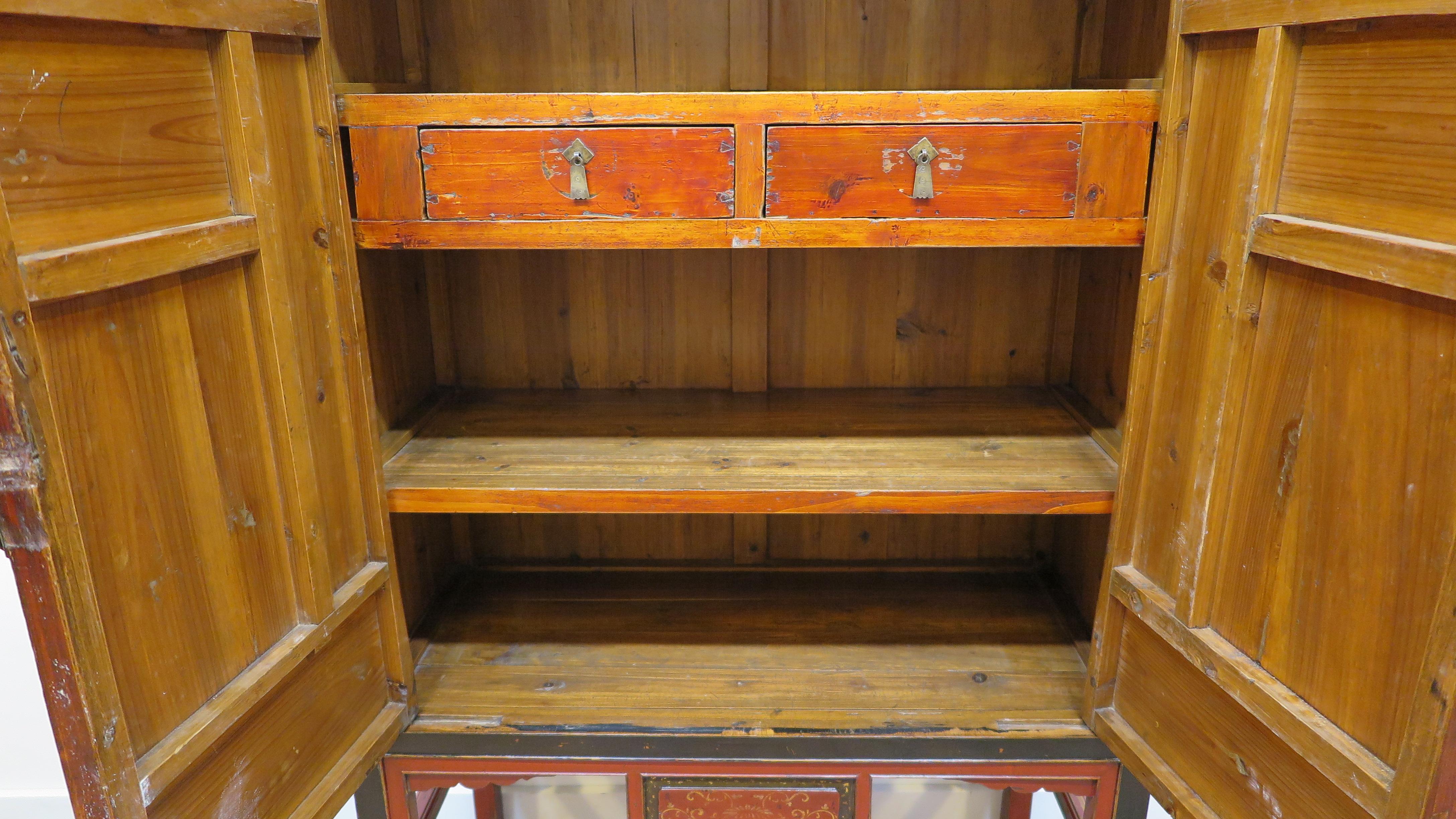 19th Century Chinese Raised Panel Cabinet For Sale 8