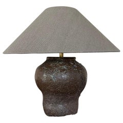 lampe de table chinoise du 19ème siècle en forme de pot de riz