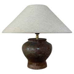 lampe de table chinoise du 19ème siècle en forme de pot de riz