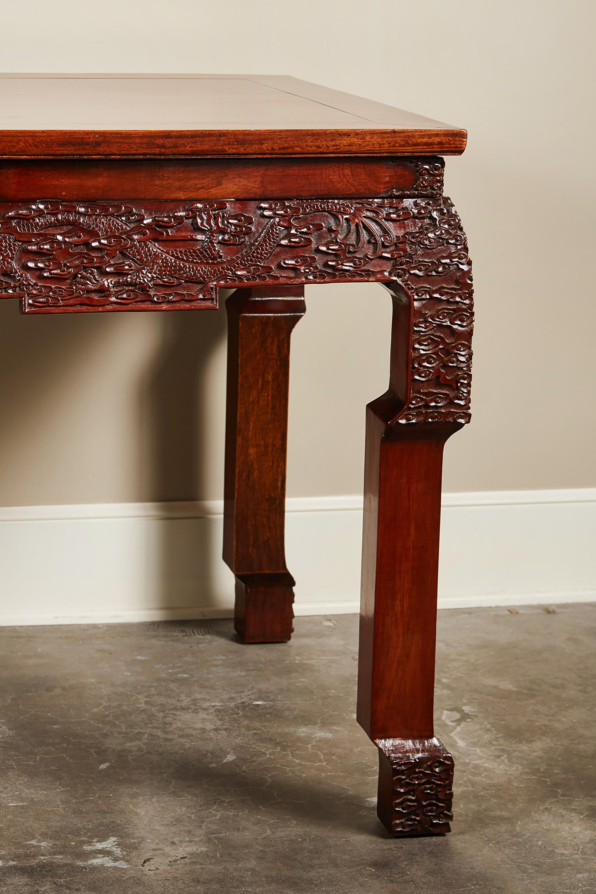 Qing 19th Century Chinese Rosewood Console Table
