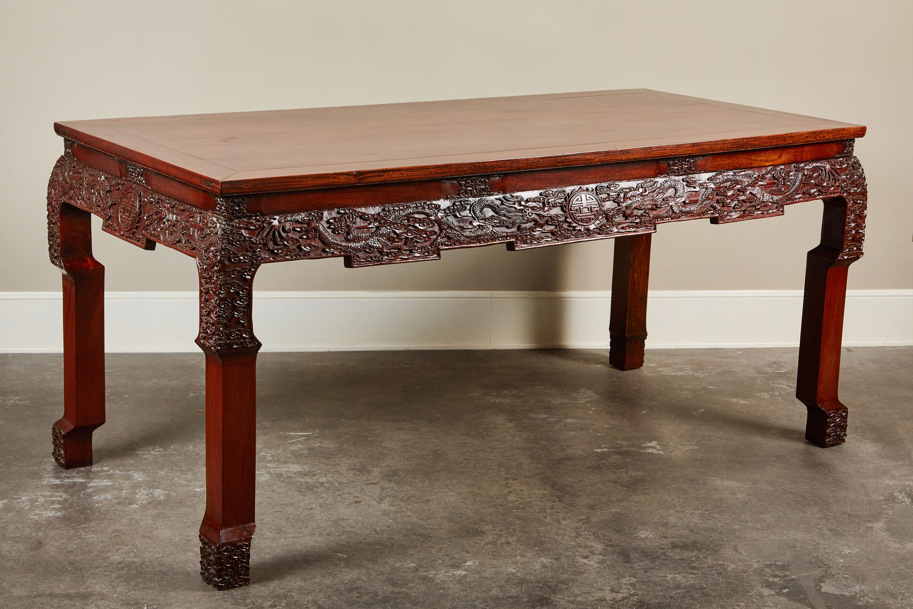 19th Century Chinese Rosewood Console Table 2